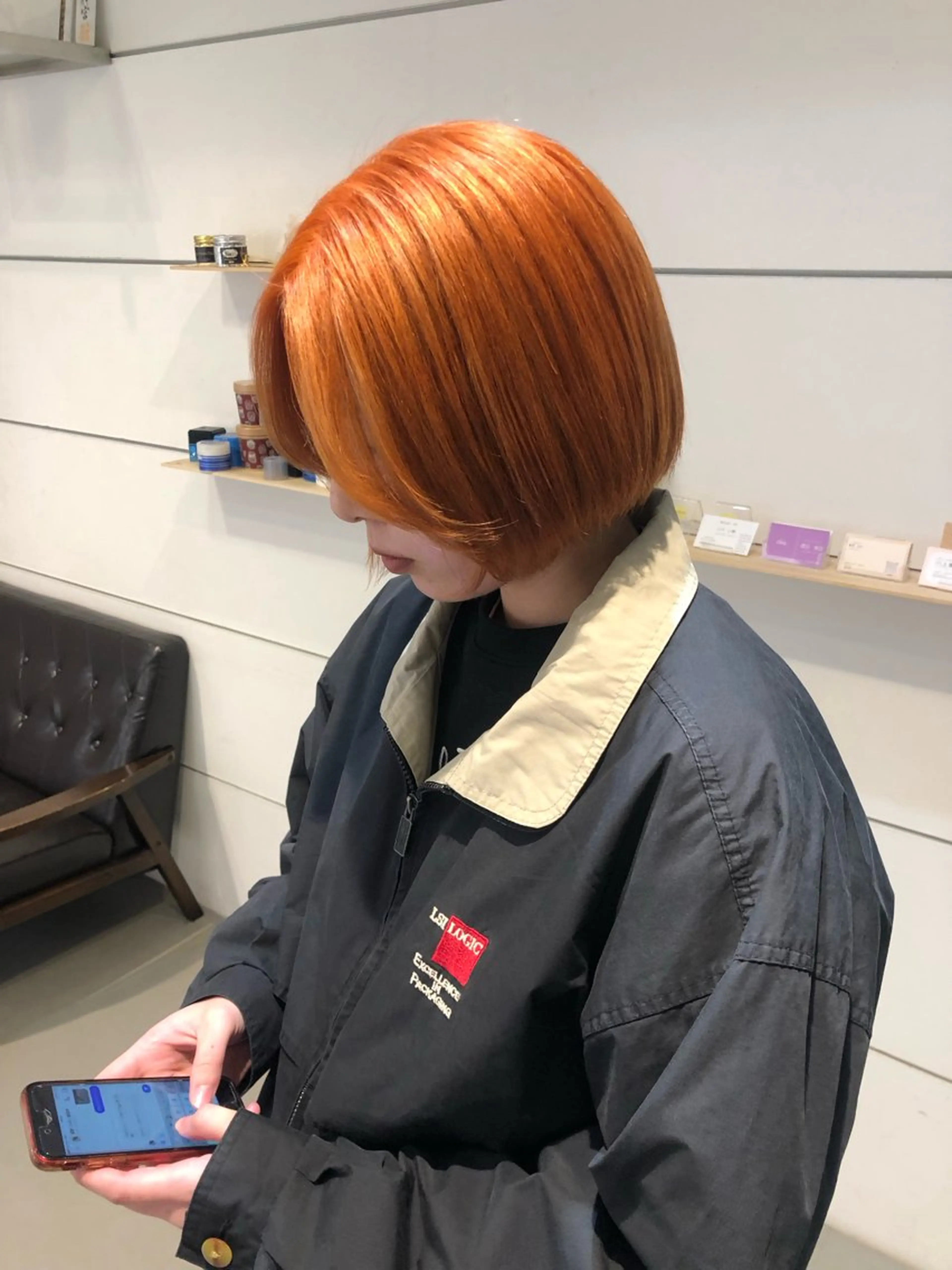 ショート ボブ ヘアカラー chic　神田 幸也のヘアスタイル