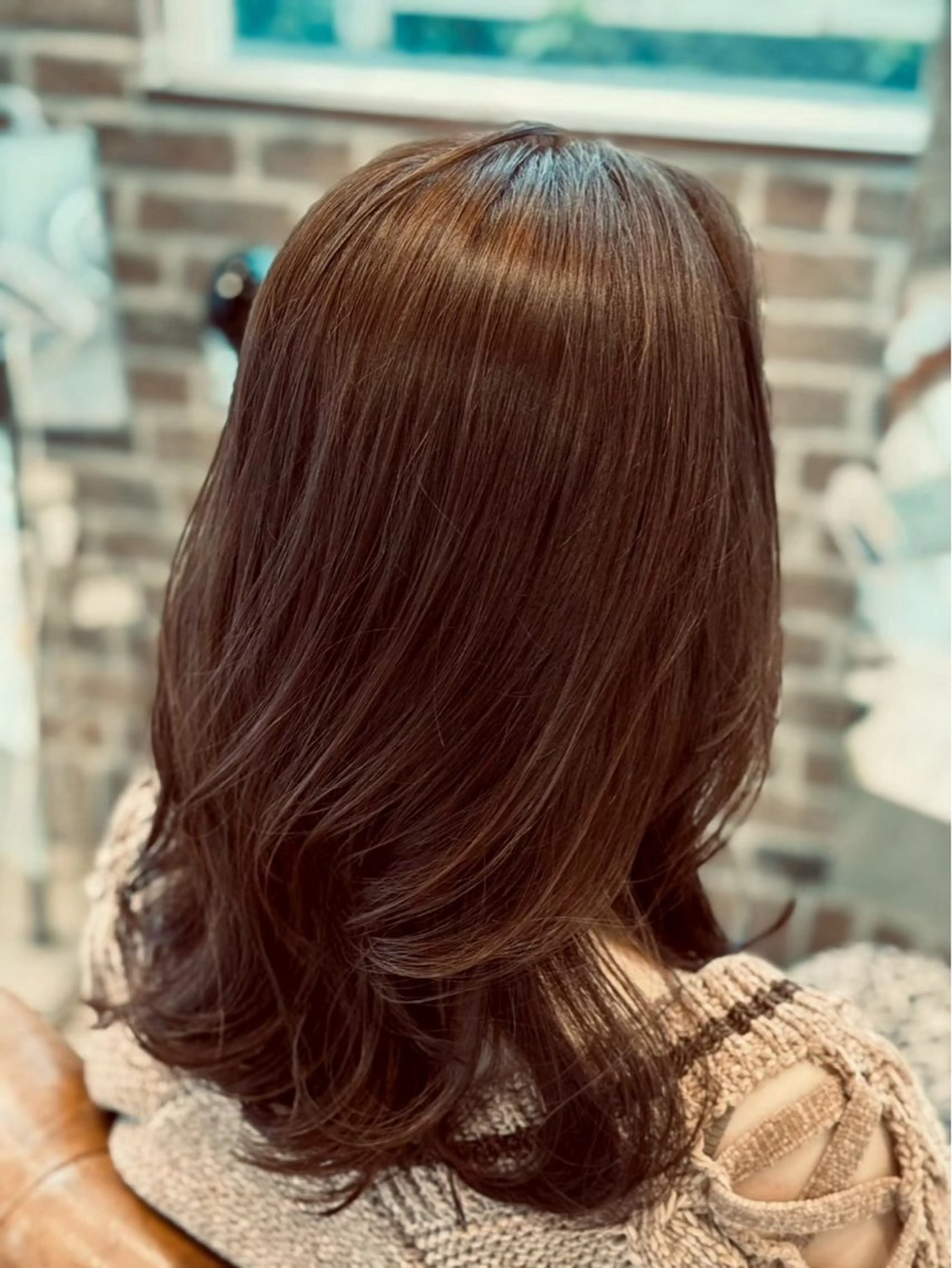 セミロング カラー 吉永 一寿のヘアスタイル