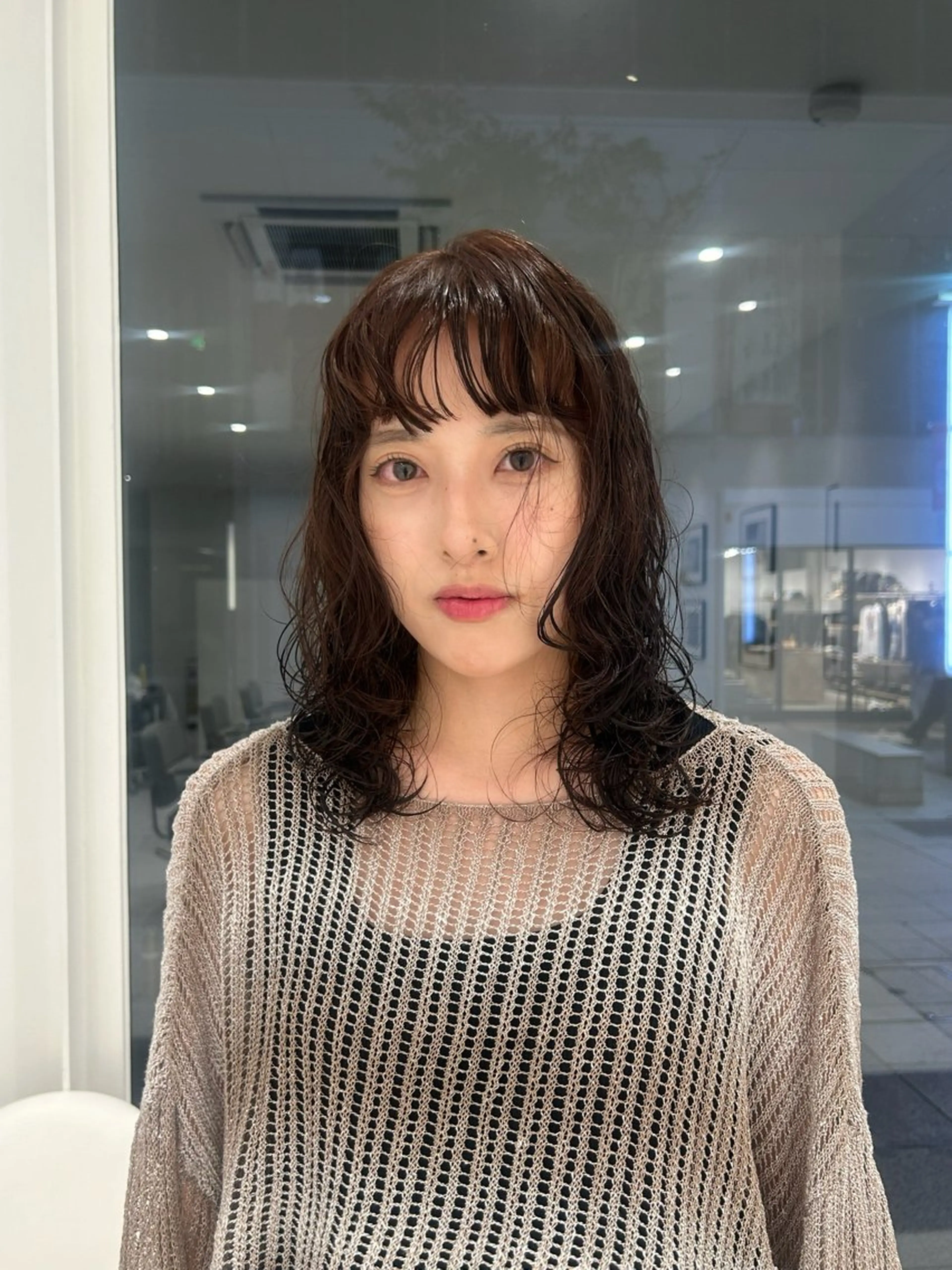 ミディアム パーマ カット パーマ cono noughtのヘアスタイル
