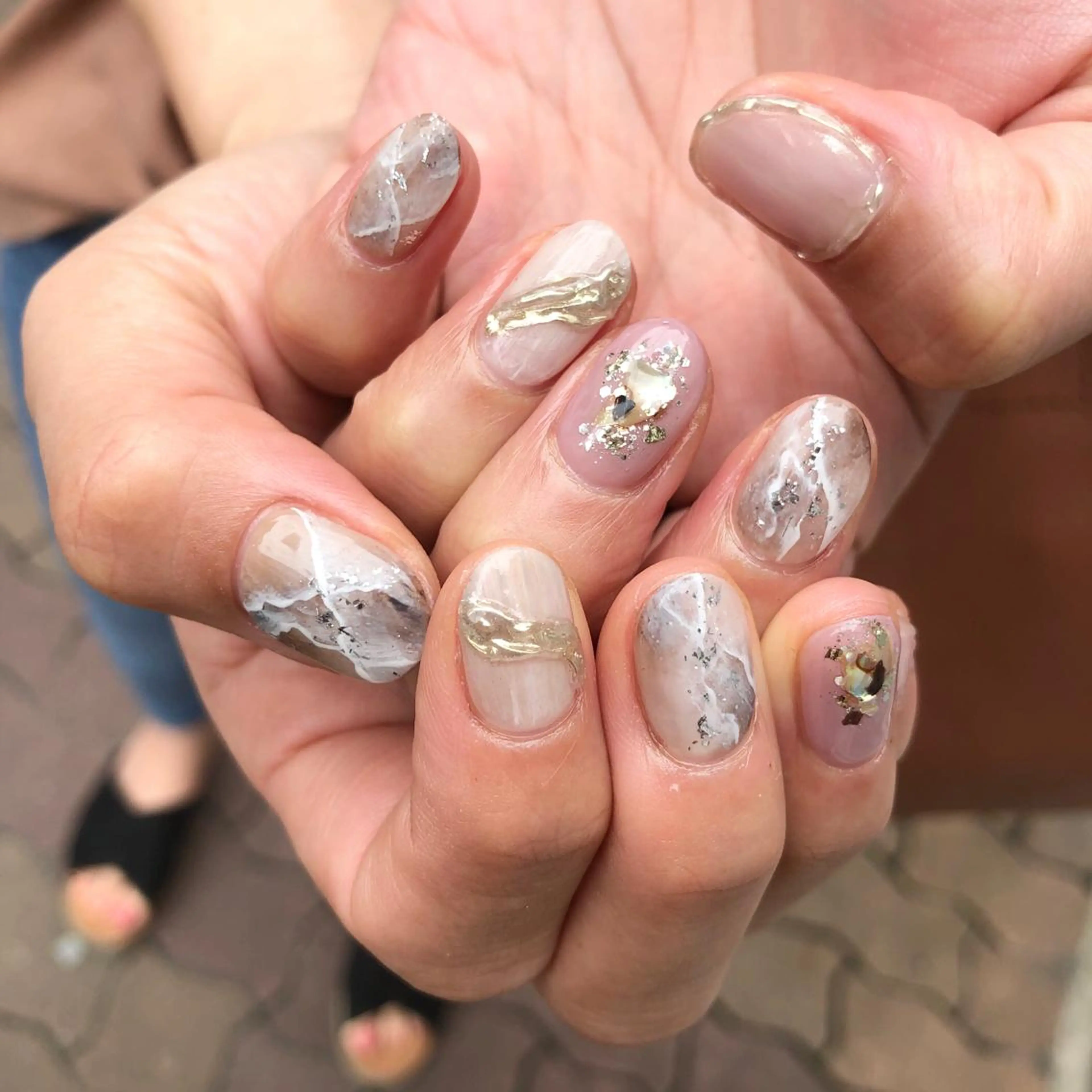 ロング カラー ヘアアレンジ キッズ ネイル マツエク・マツパ 福田 加奈のネイルデザイン