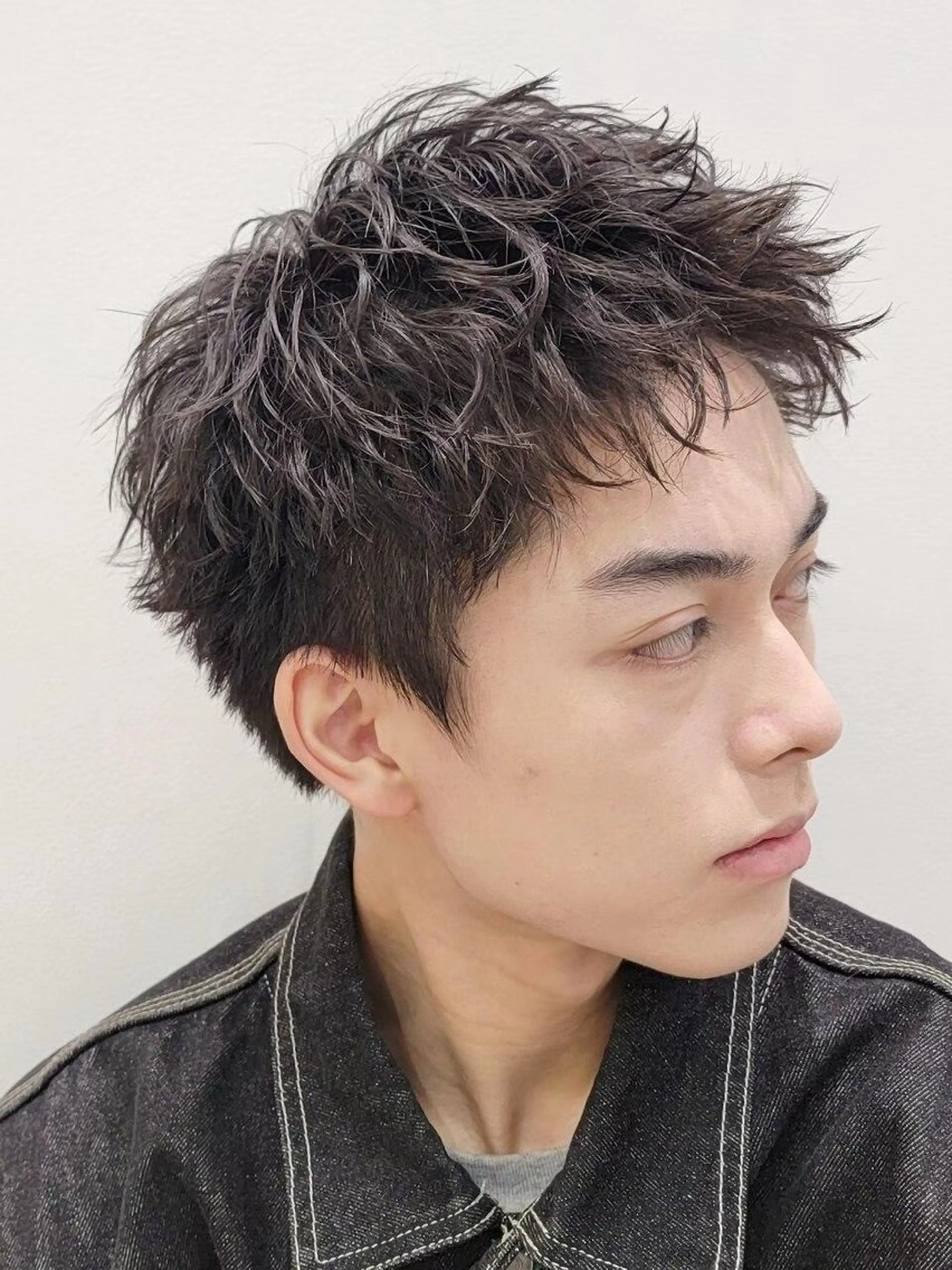 カラー メンズ スパイキーショート ブラウンカラー 原宿 無料カット fifth イノウエのヘアスタイル