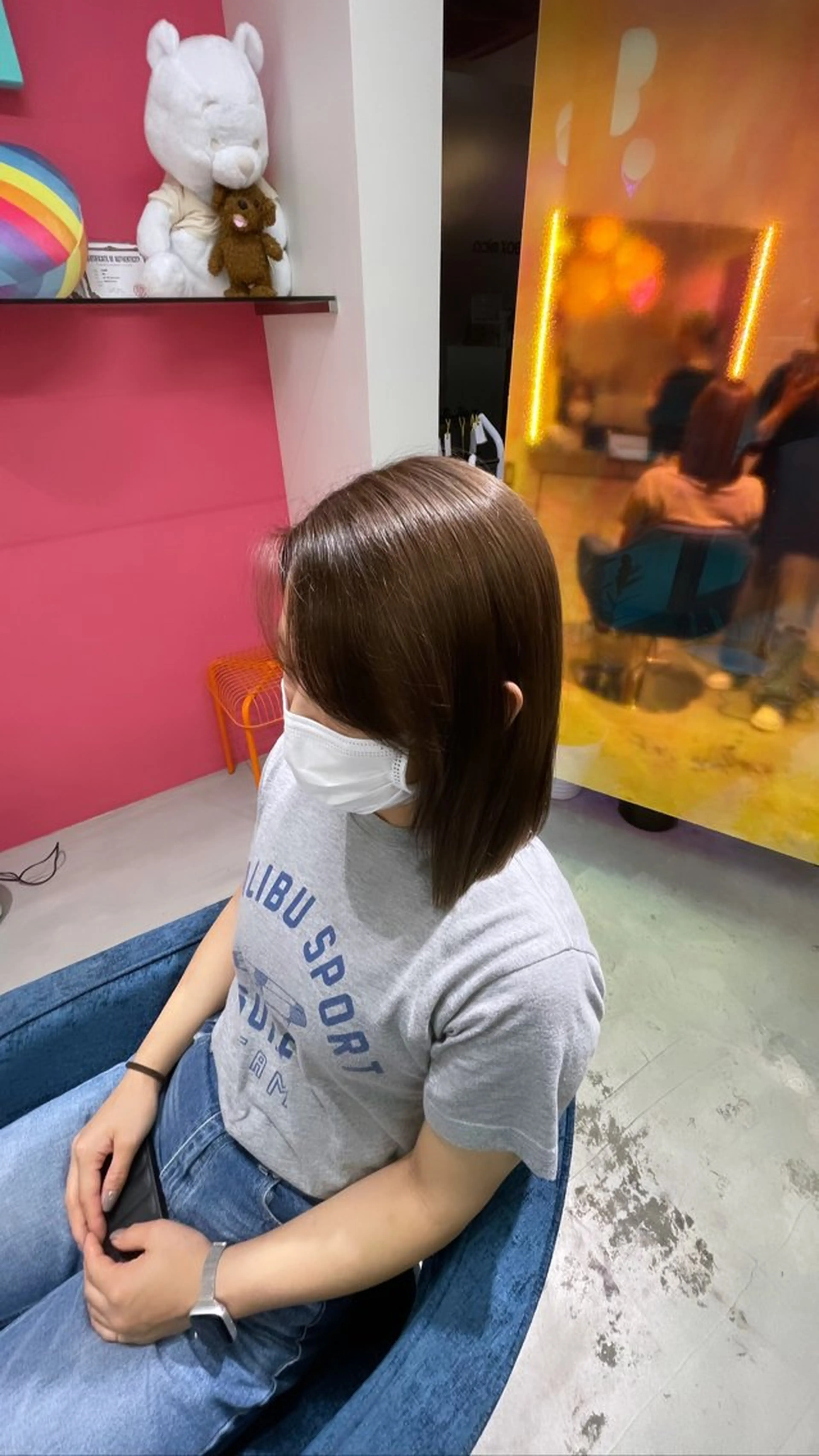 ミディアム カラー ヘアカラー Boxmico. / カカズ コトネのヘアスタイル