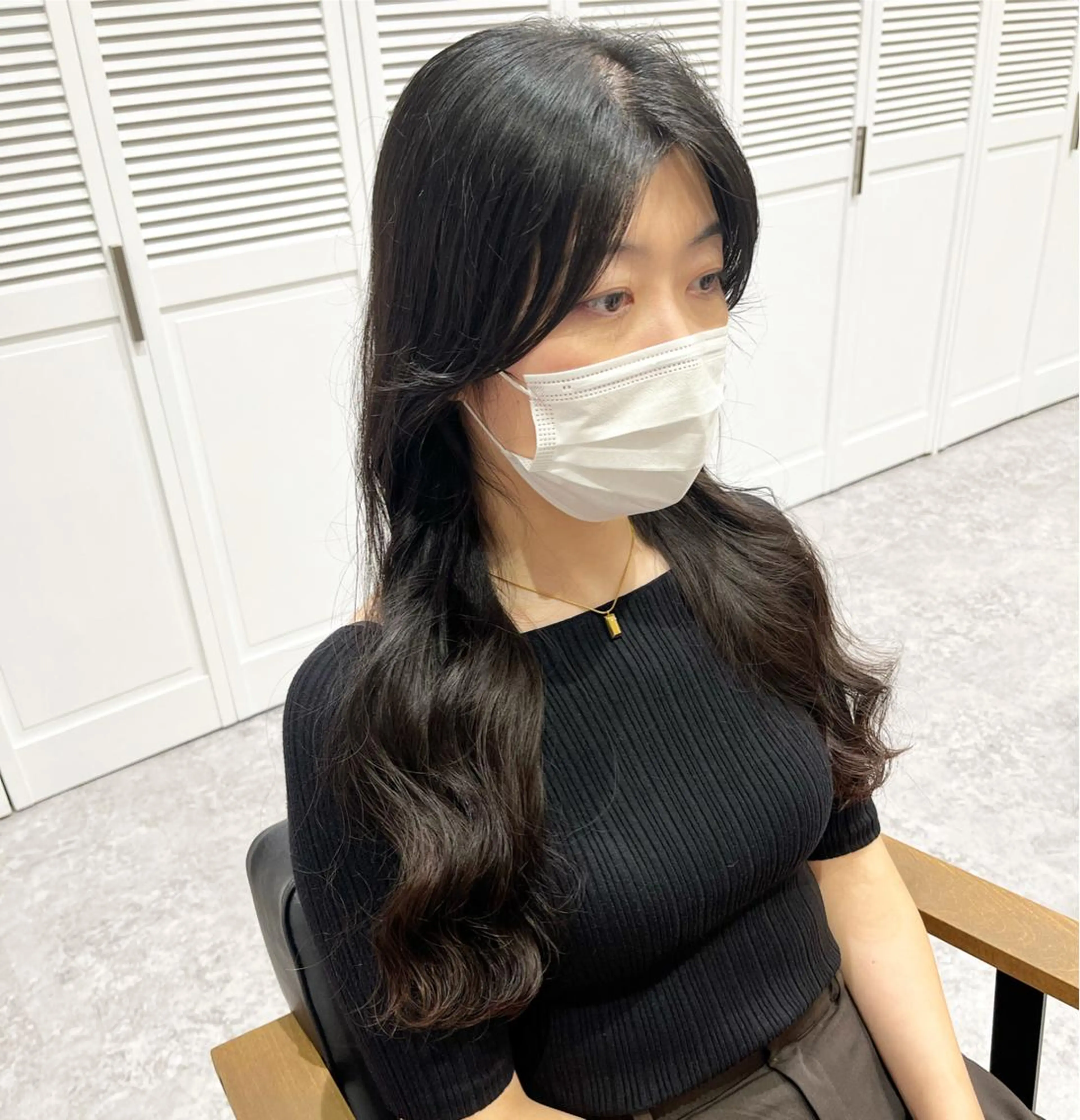 ロング パーマ 三輪 珠美のヘアスタイル