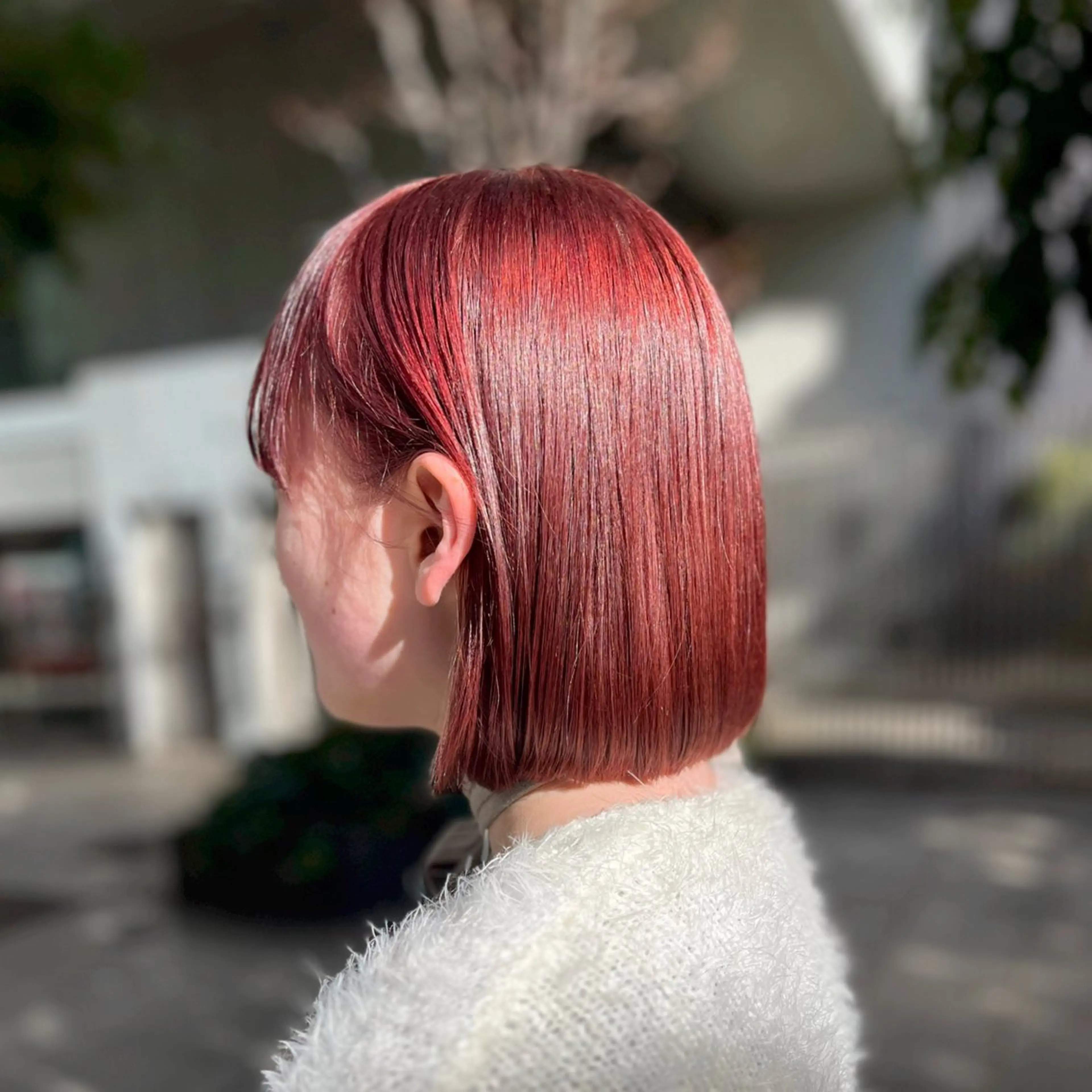 ショート カラー 縮毛矯正/ハイトーン /パーマ/せき🧸のヘアスタイル