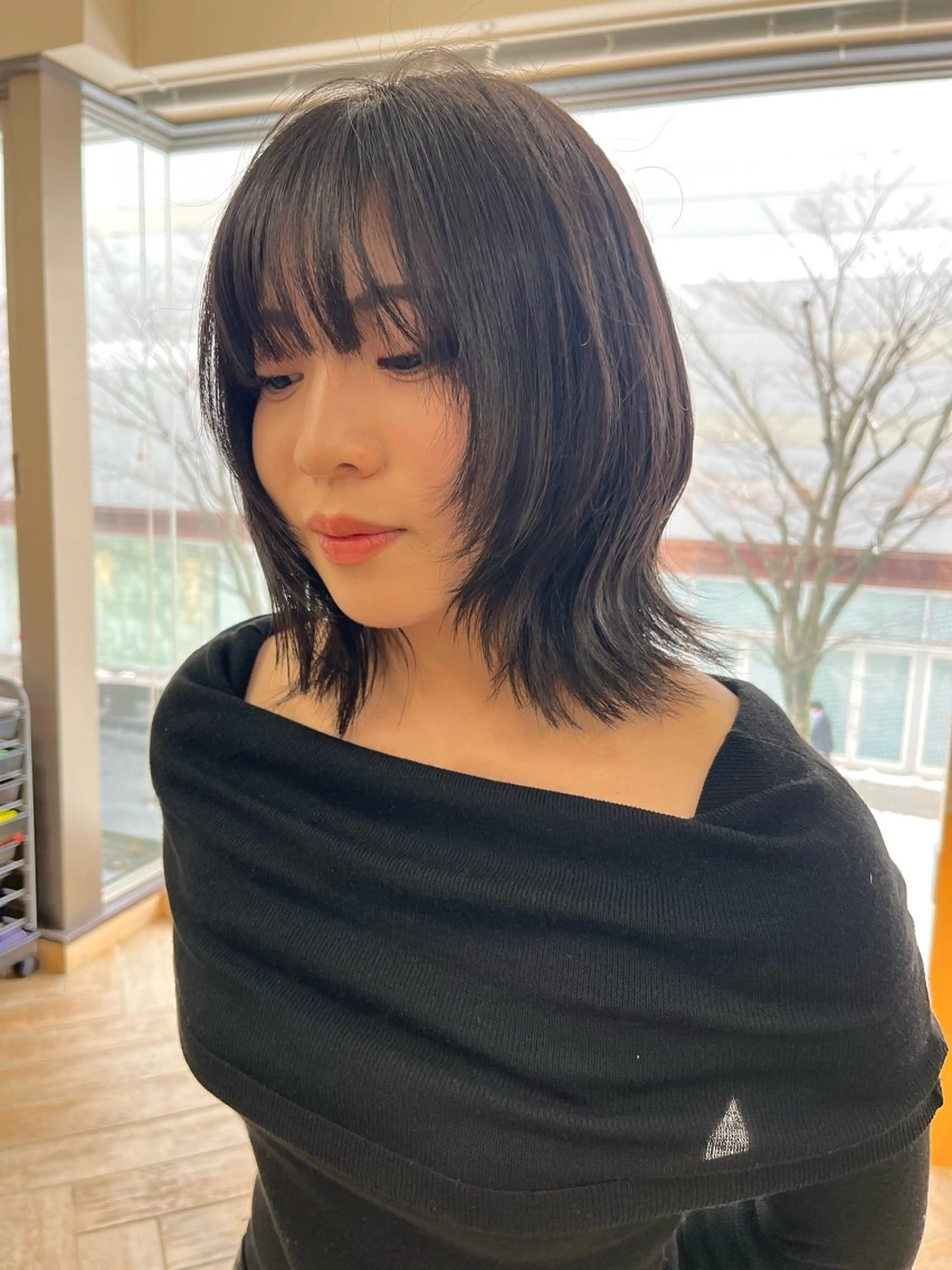 ミディアム カット ヘアカラー パーマ/縮毛矯正/ LUVISM佐藤里咲のヘアスタイル