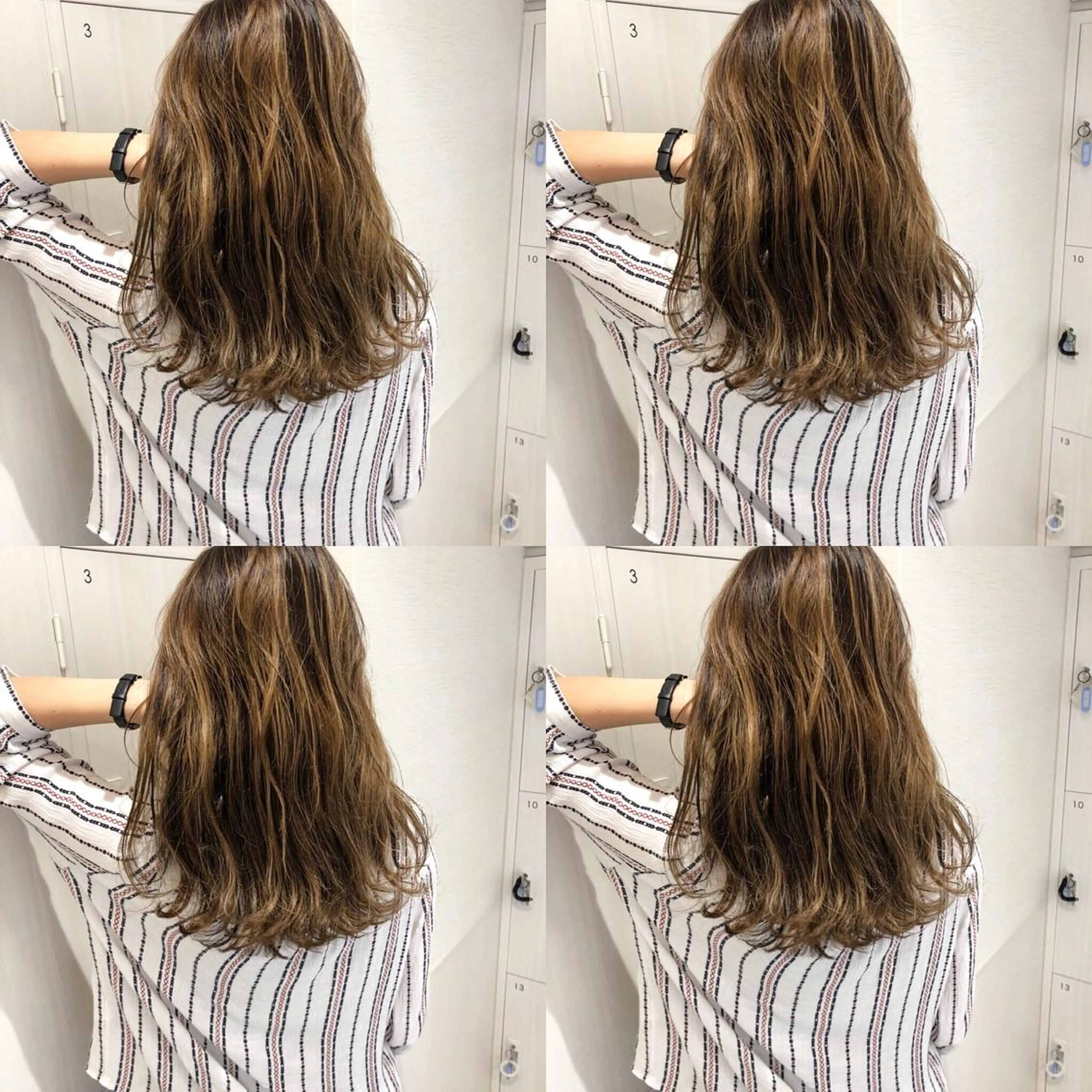 ロング カラー アディクシーカラー アッシュ バレイヤージュ ベージュカラー 透明感カラー 三鷹で1番ショート ボブをカットする新谷のヘアスタイル