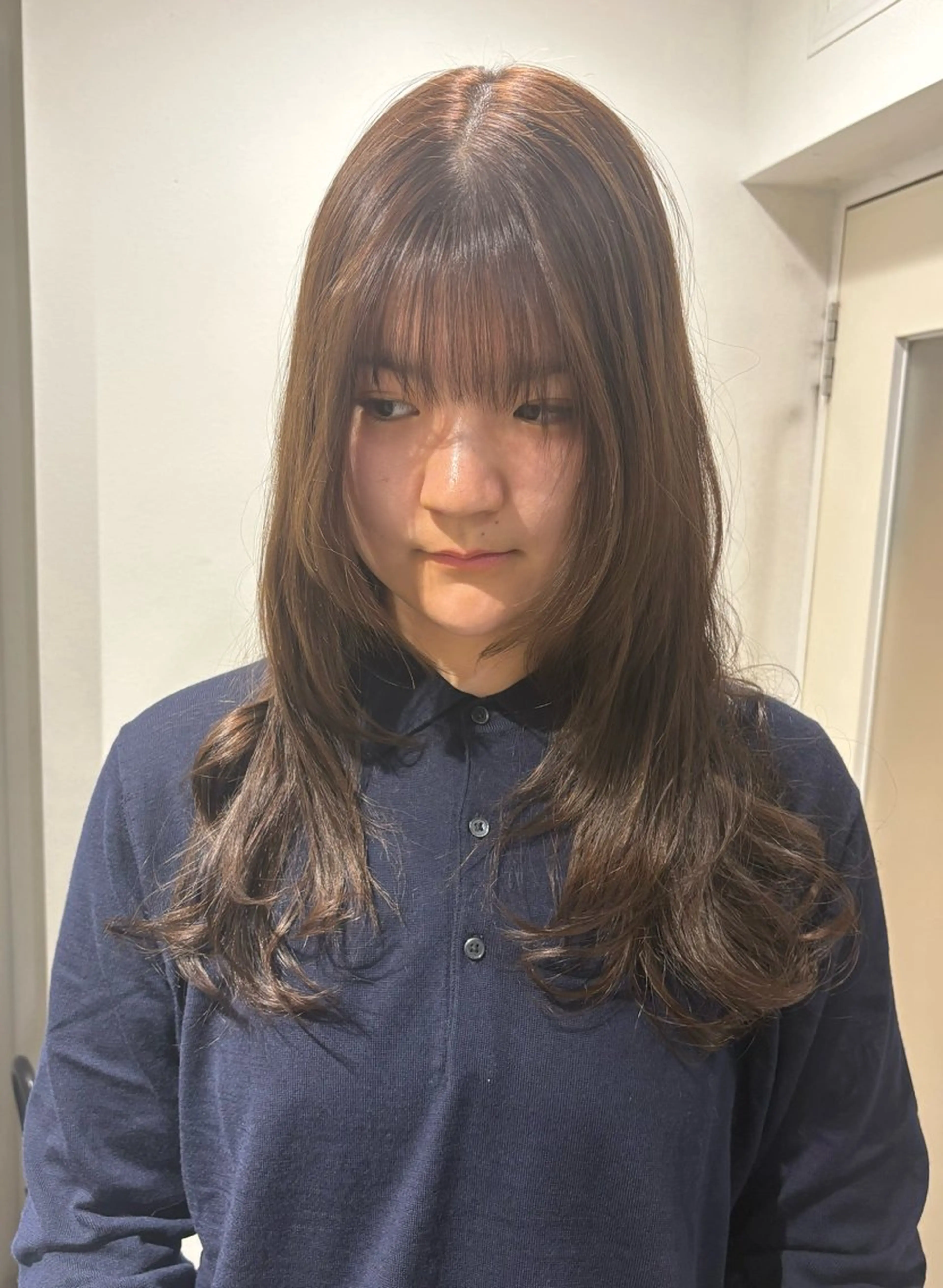 ベージュ、ブラウン ／ボブ　ユミのヘアスタイル