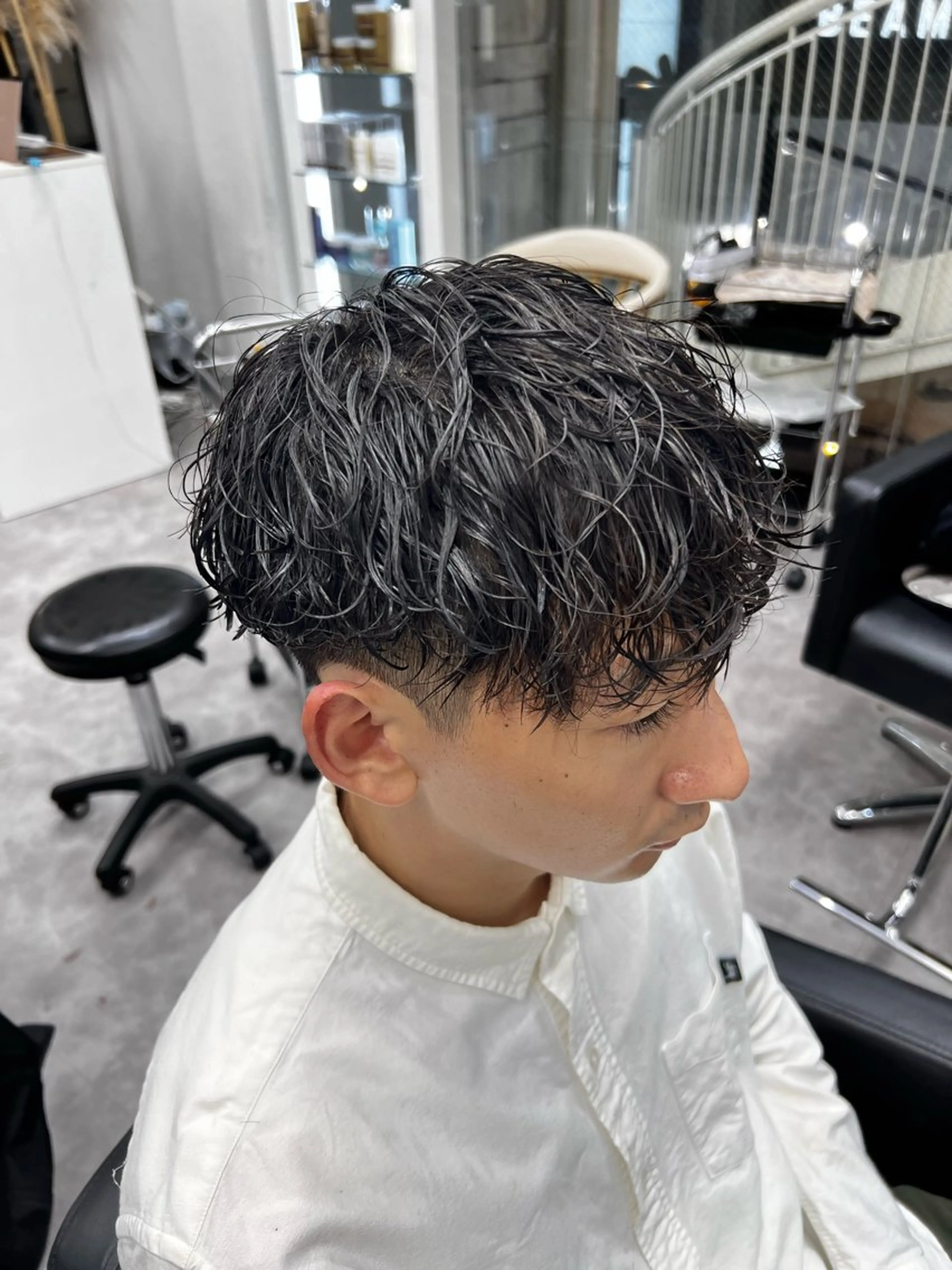 パーマ メンズ 笹江 瑞穂のヘアスタイル