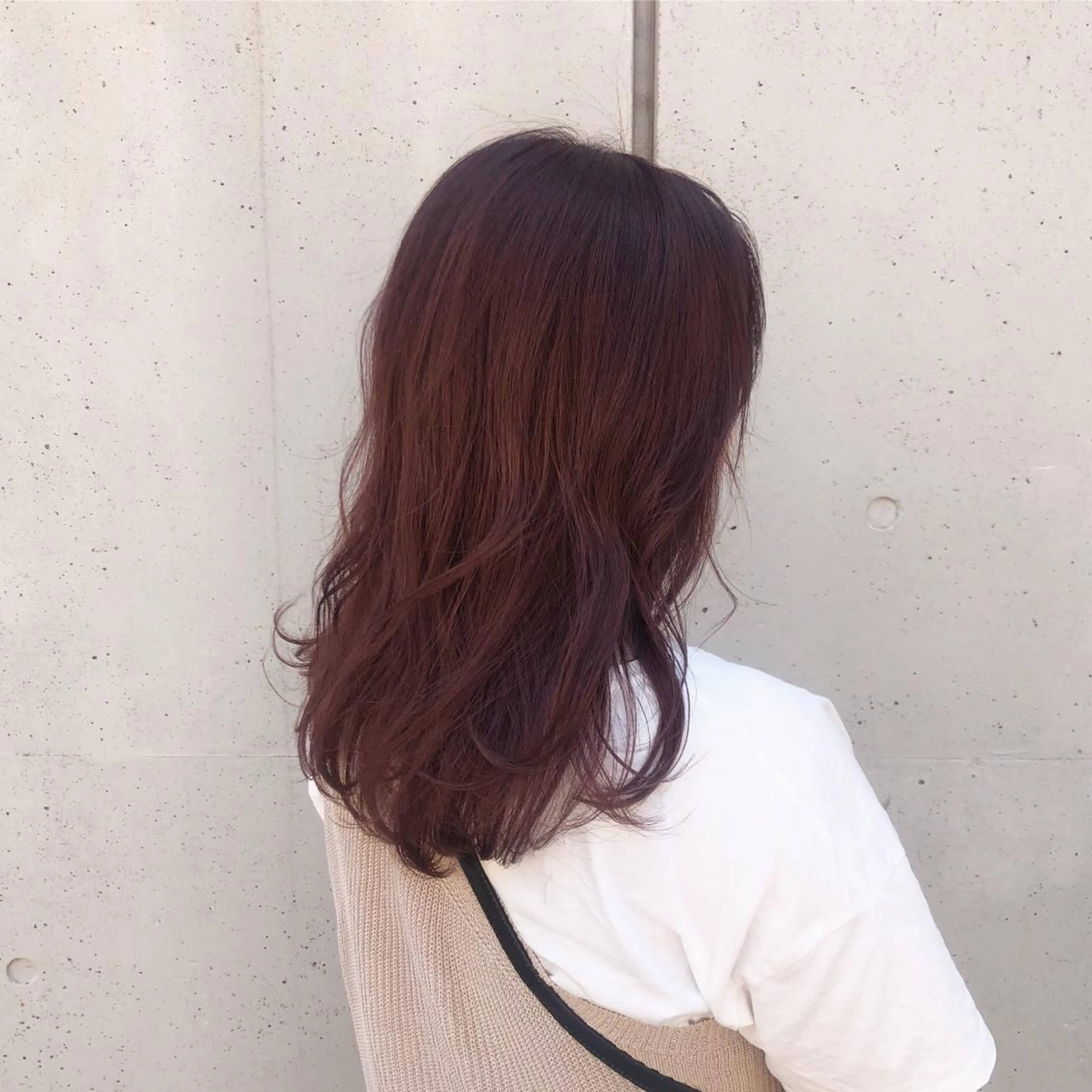 セミロング カラー ヘアアレンジ ラベンダーカラー ラベンダーピンク ピンクカラー カット ヘアカラー トリートメント 酸性縮毛矯正🧴韓国 レイヤー/髪質改善のヘアスタイル