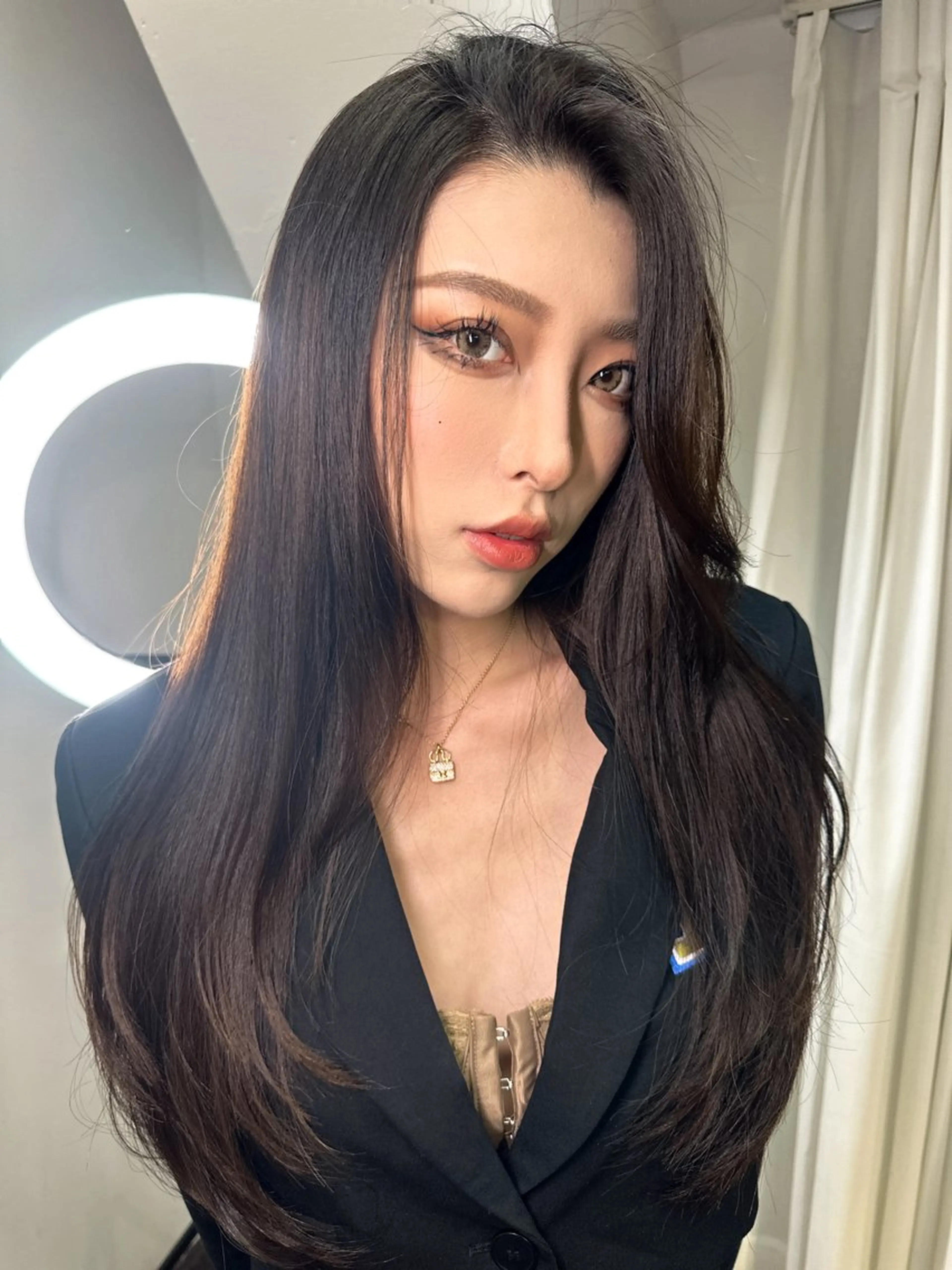 ロング カラー カット ヘアカラー トリートメント ワンホン/エクステ ケラチン/Kaitoのヘアスタイル