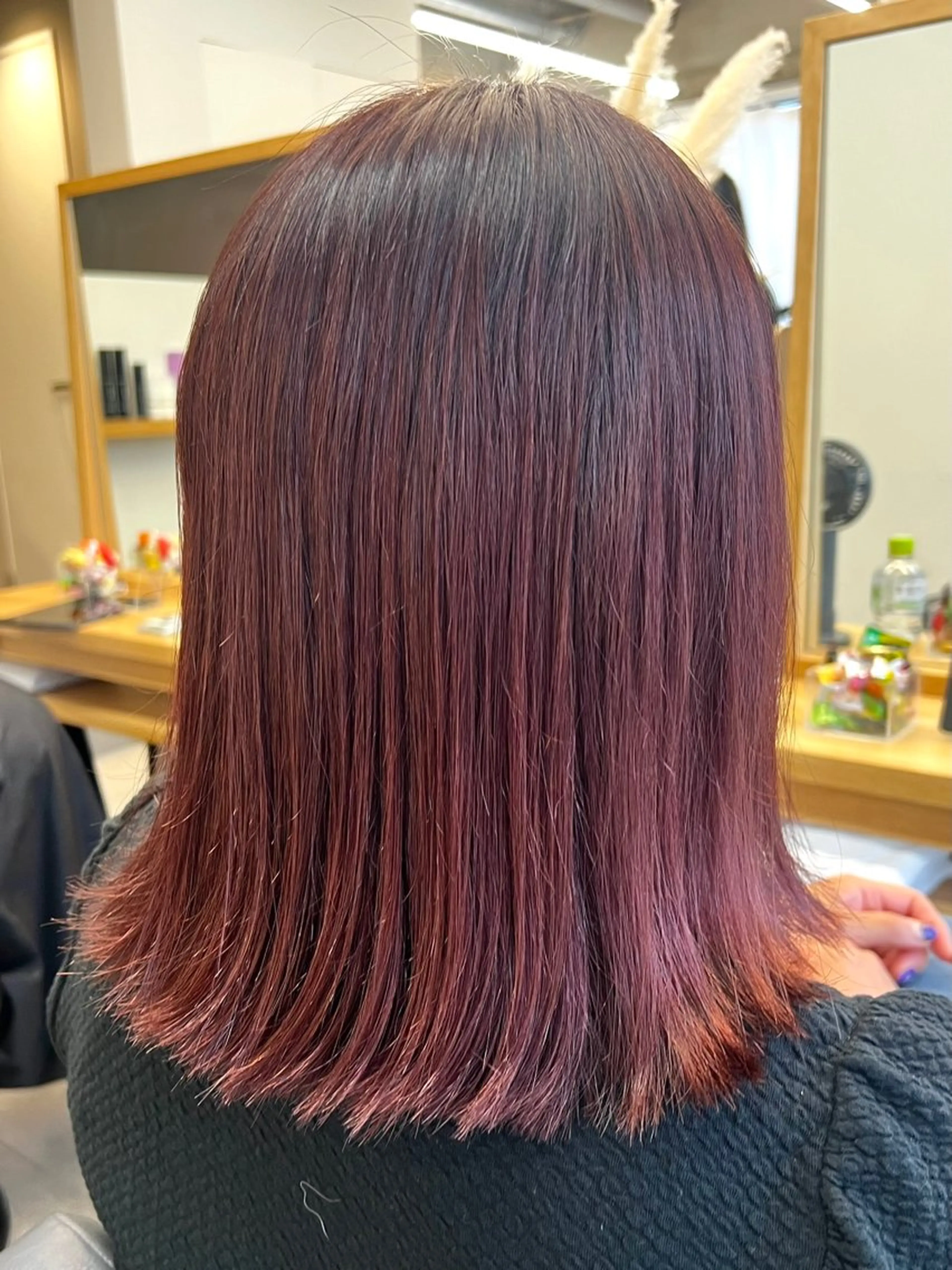 セミロング ヘアカラー トリートメント Ore🫧タナカマヤ /柔らかい質感カラーのヘアスタイル