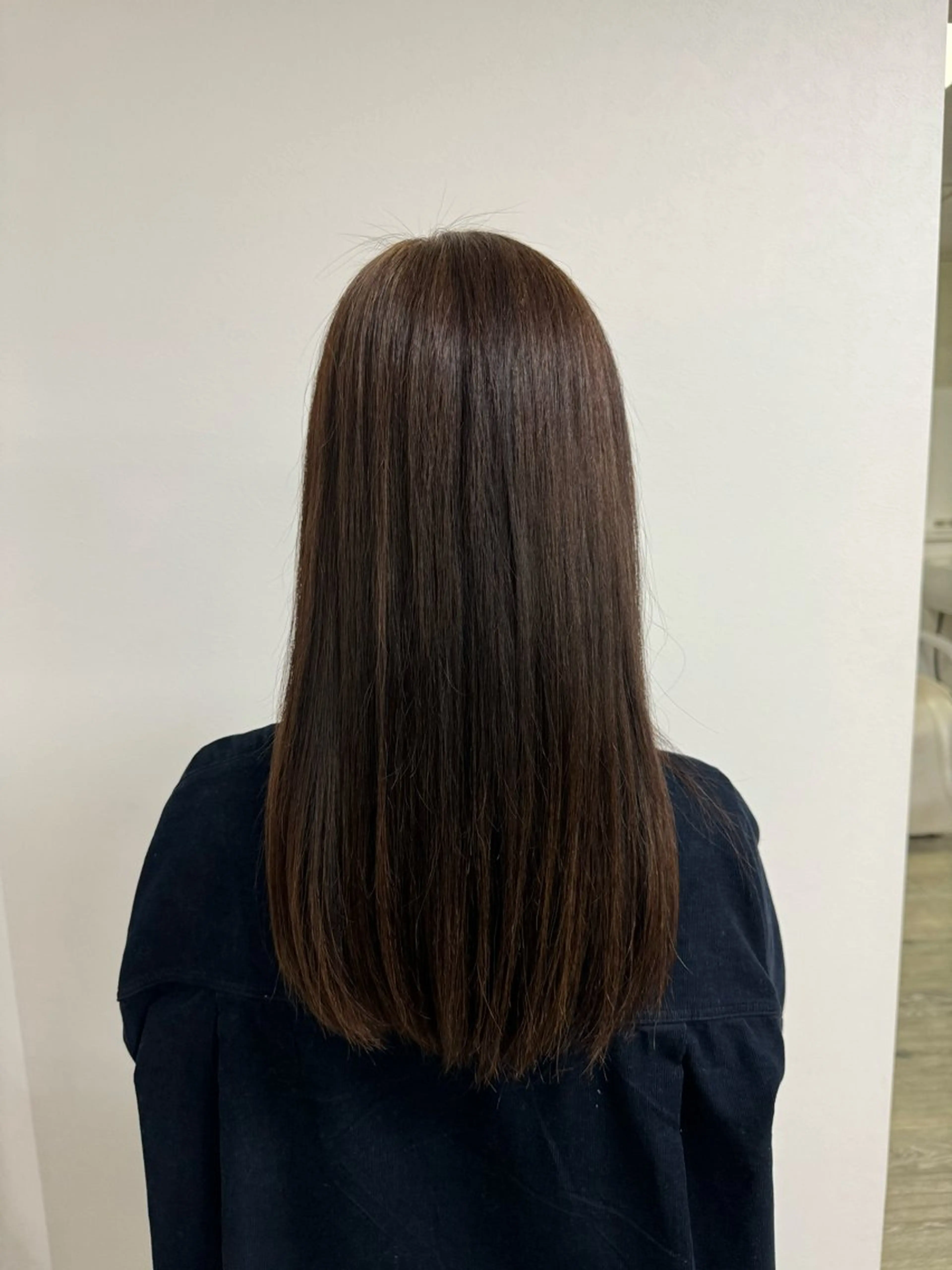 セミロング 酸性ストレート カット 縮毛矯正 ショート/ハイライト /艶パーマ/yukiのヘアスタイル