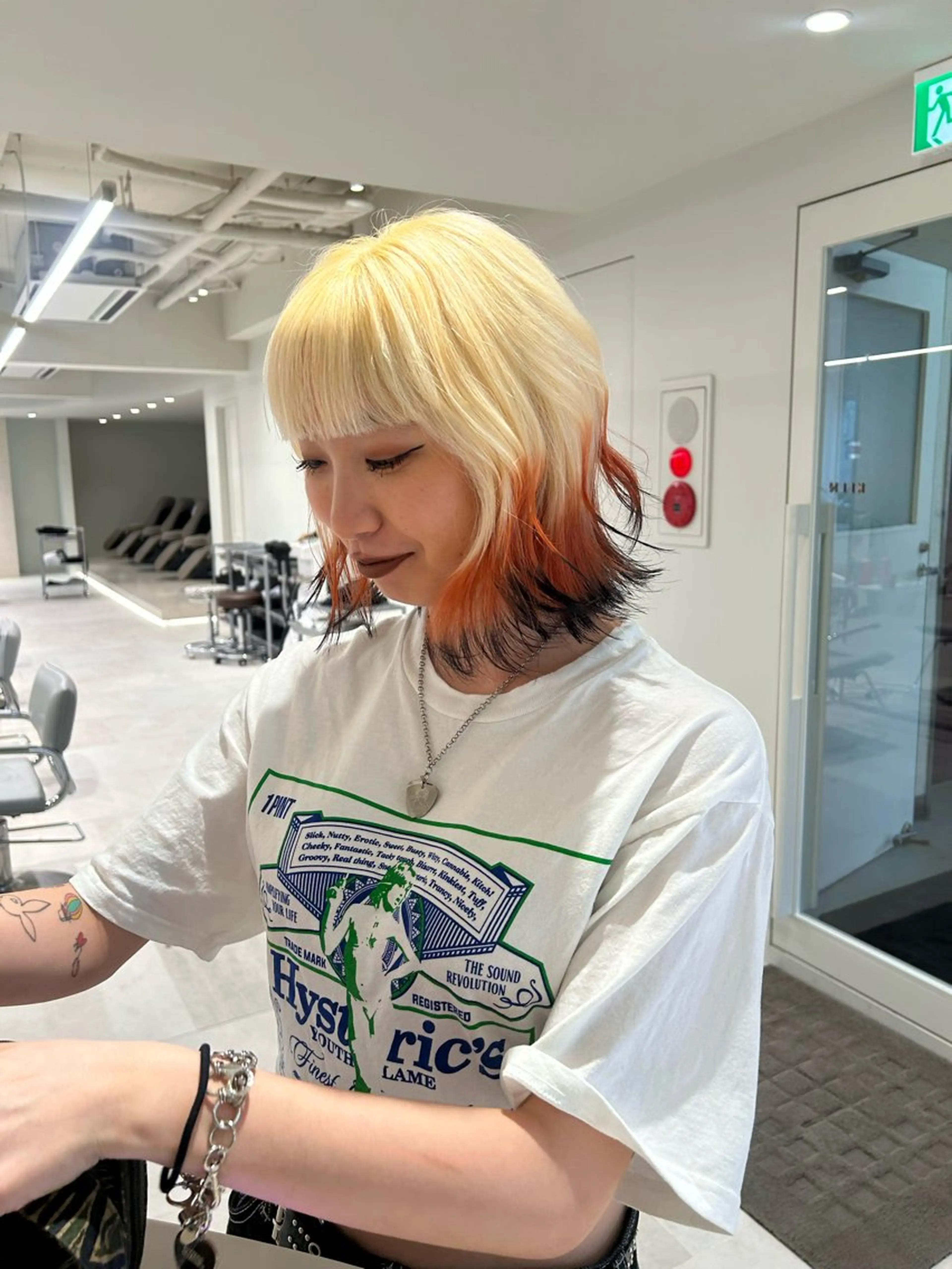 ショート カラー デザインカラー カット ヘアカラー 海外レイヤー /NAGISAのヘアスタイル