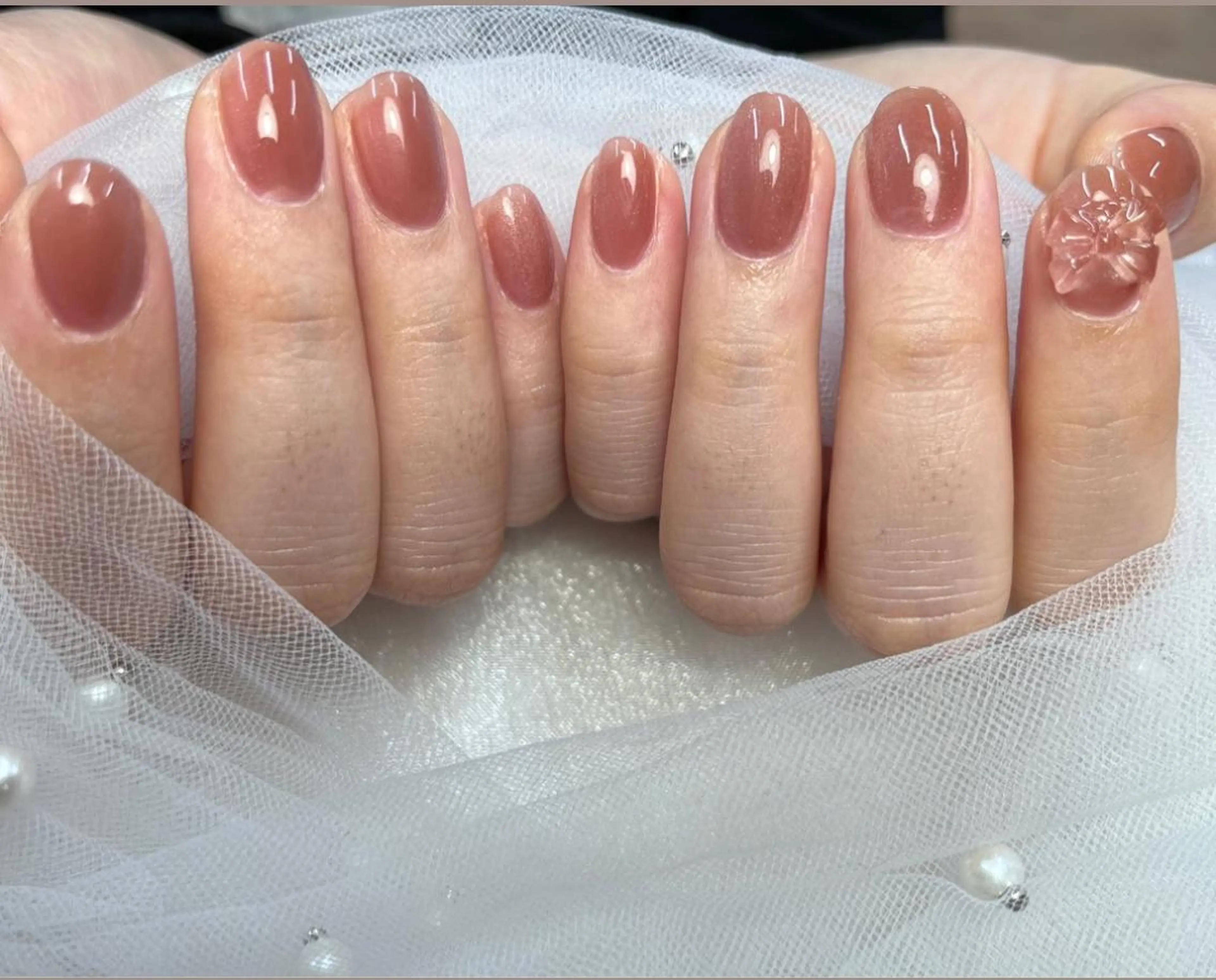 ネイル フラワーネイル シンプルネイル ToliyDeliy Nail Salonのネイルデザイン