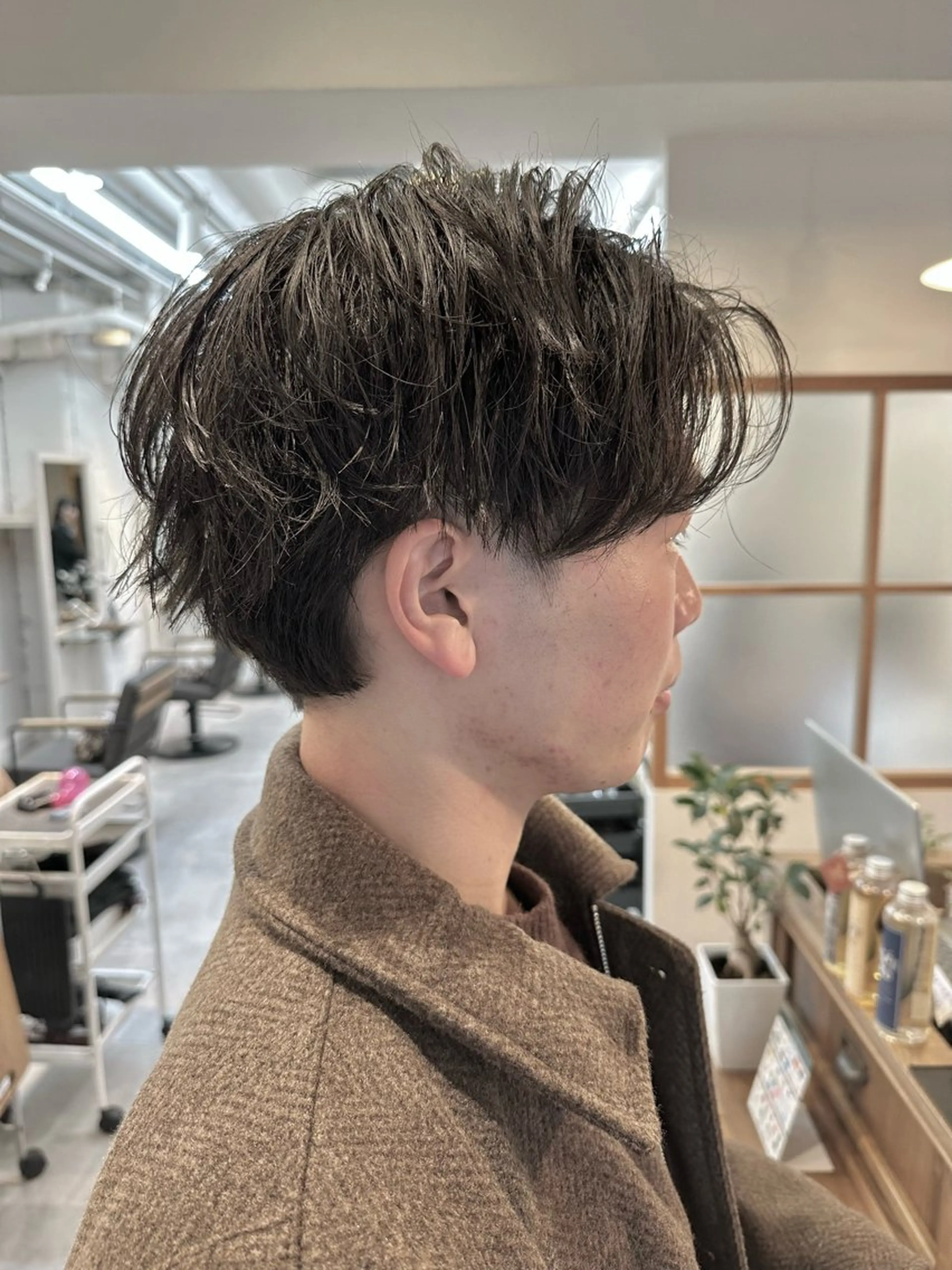 ショート メンズ センターパート 佐藤 愛のヘアスタイル