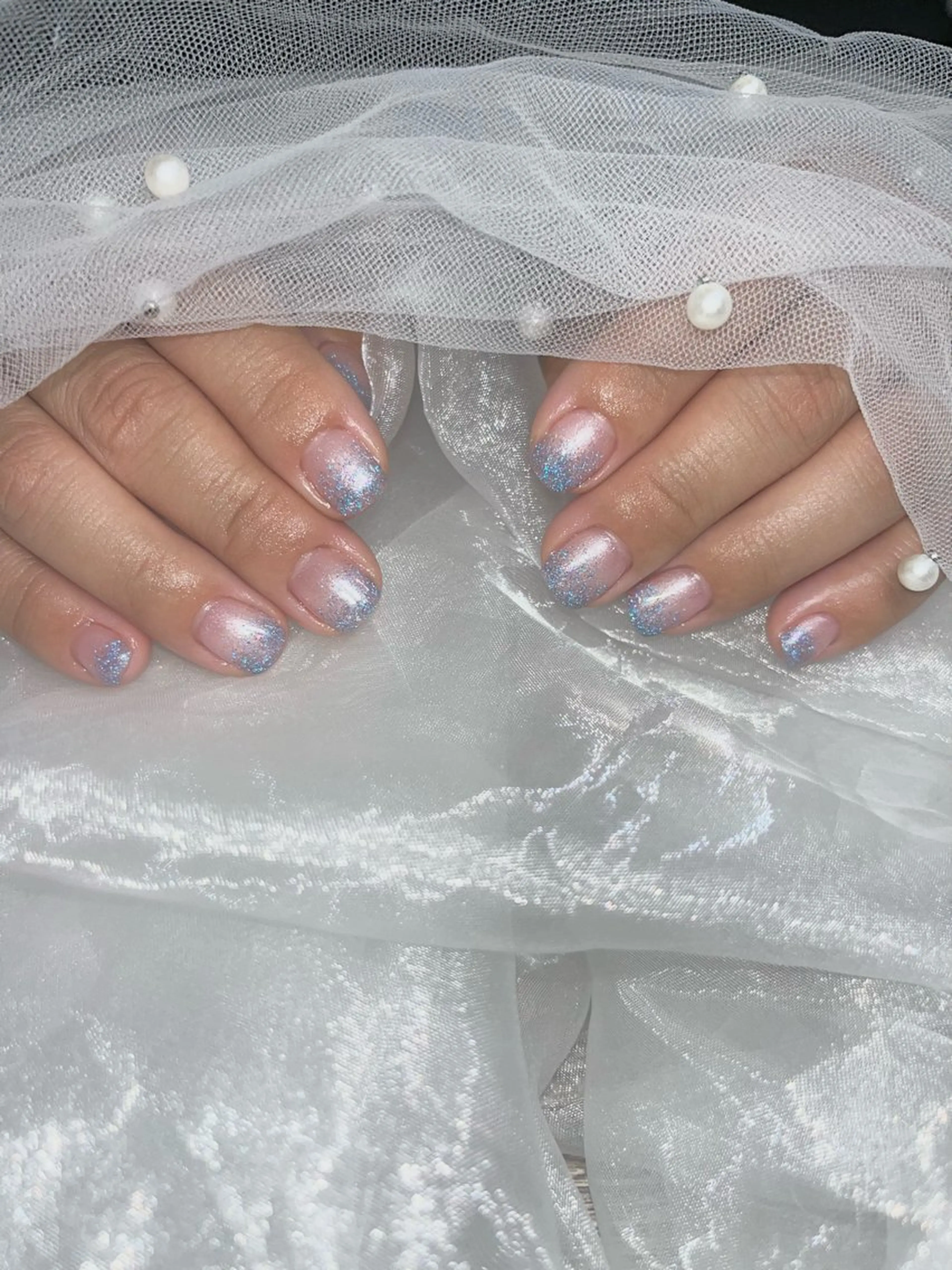 ラメグラデーションの写真