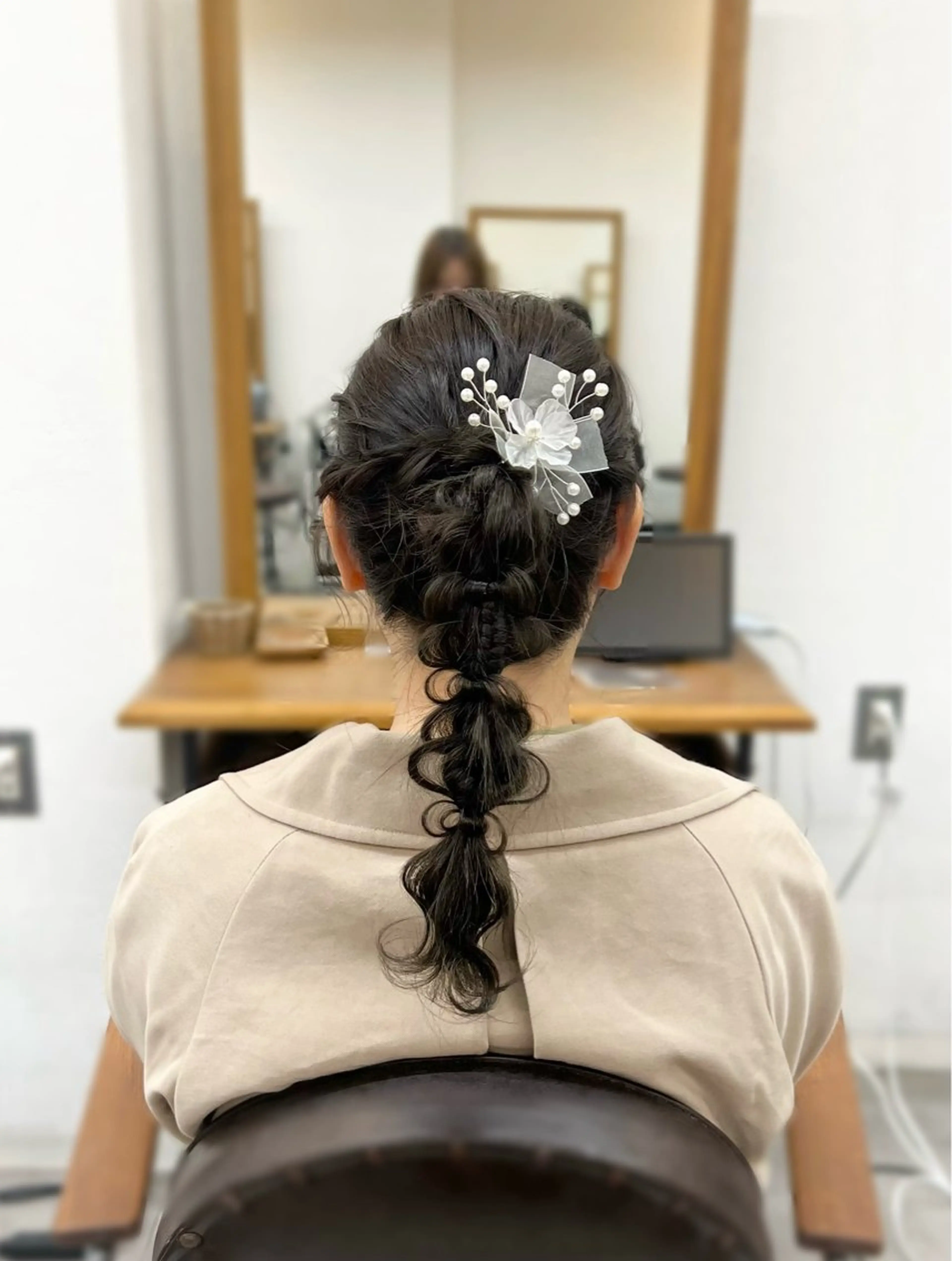 ヘアアレンジ ヘアセット 博多⌇お呼ばれヘア⌇ 透明感カラー⌇菅泉美のヘアスタイル