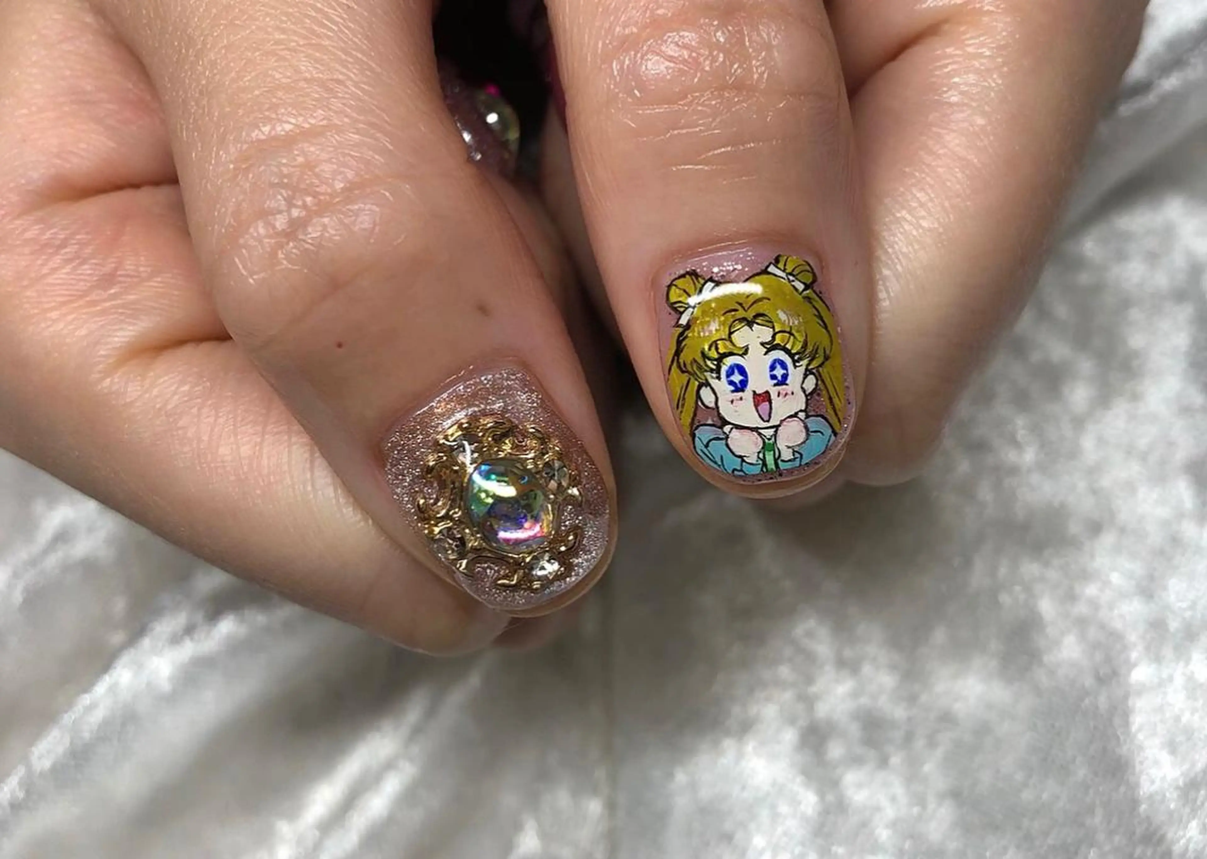 ネイル アートネイル 持ち込み パラあり！フィルイン 美フォルムのネイルデザイン