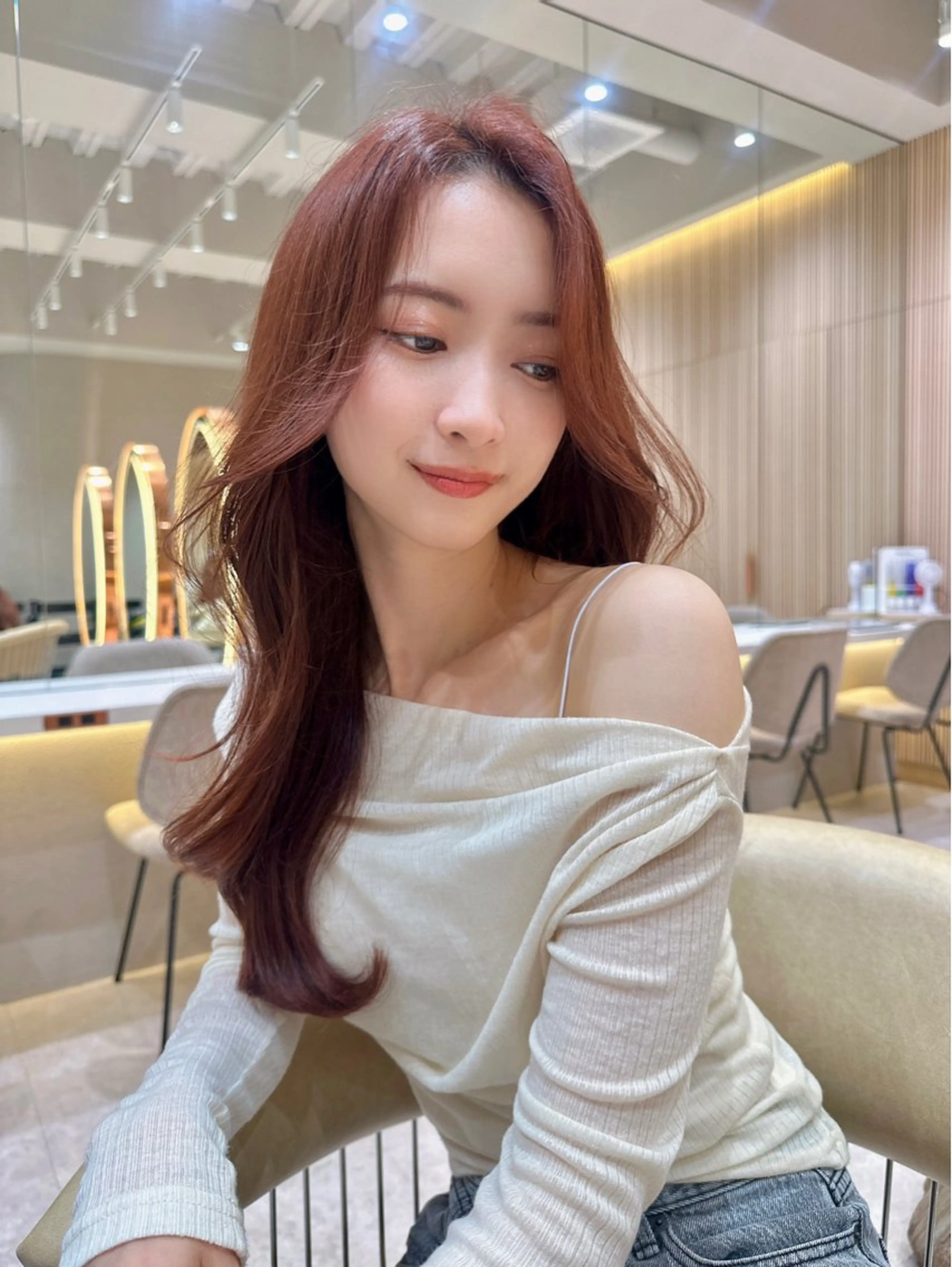 ロング カラー カット ヘアカラー トリートメント レイヤー❣️縮毛矯 川村利幸のヘアスタイル