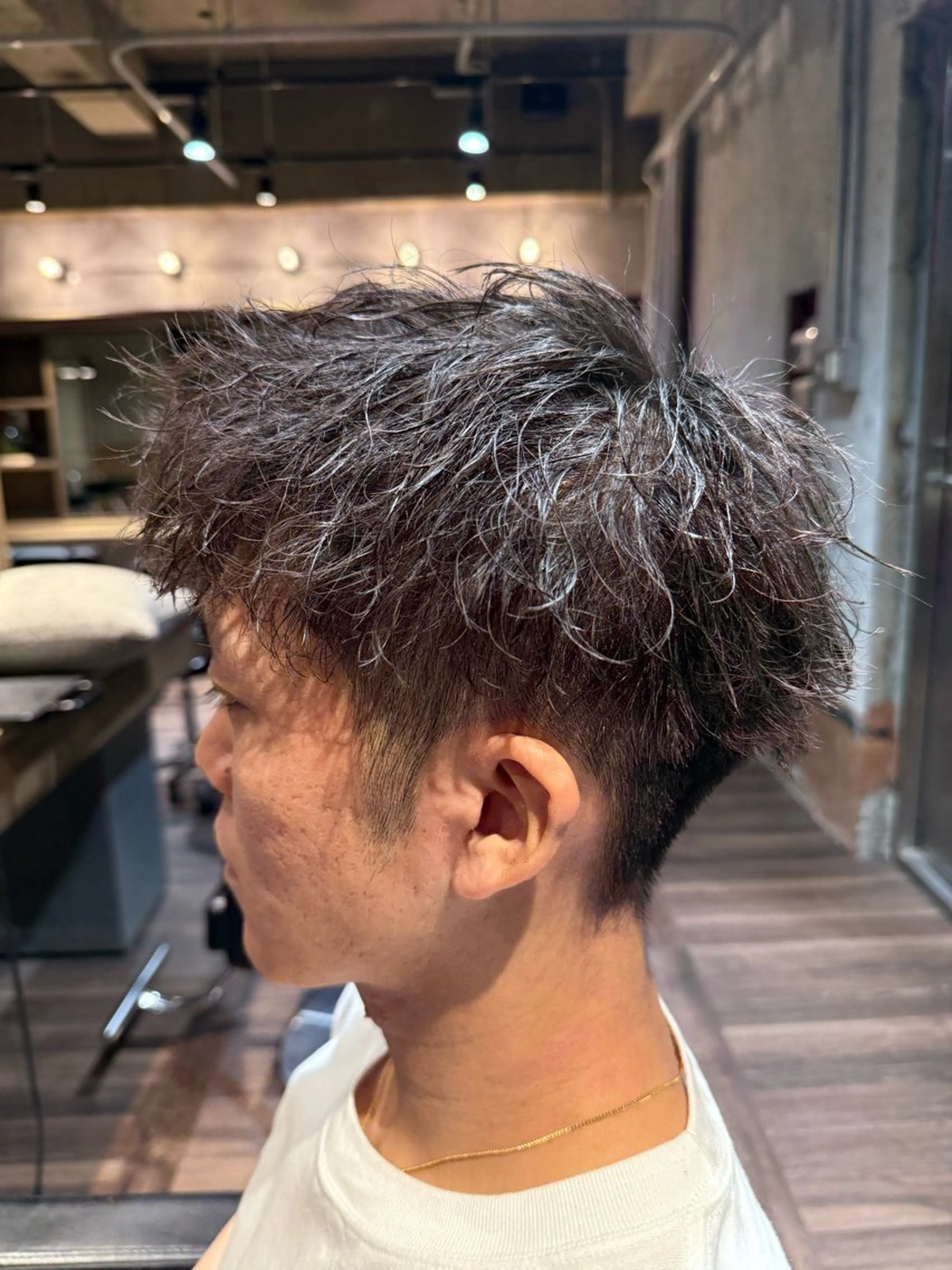 ショート パーマ メンズ ビジネス メンズパーマ メンズ/佐藤 恒輝のヘアスタイル