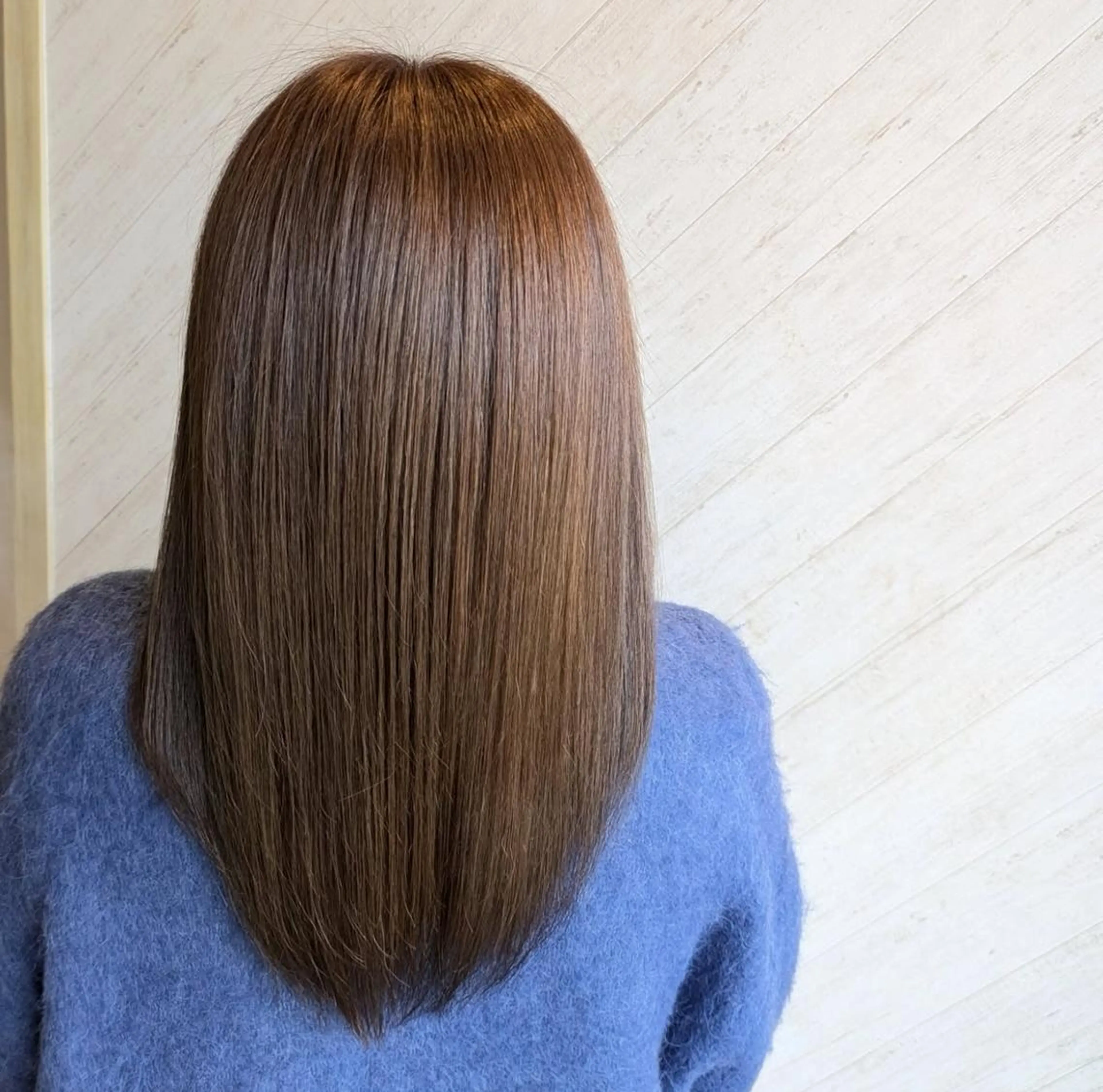 セミロング 中谷　千鶴 ◎ブリーチカラー得意のヘアスタイル