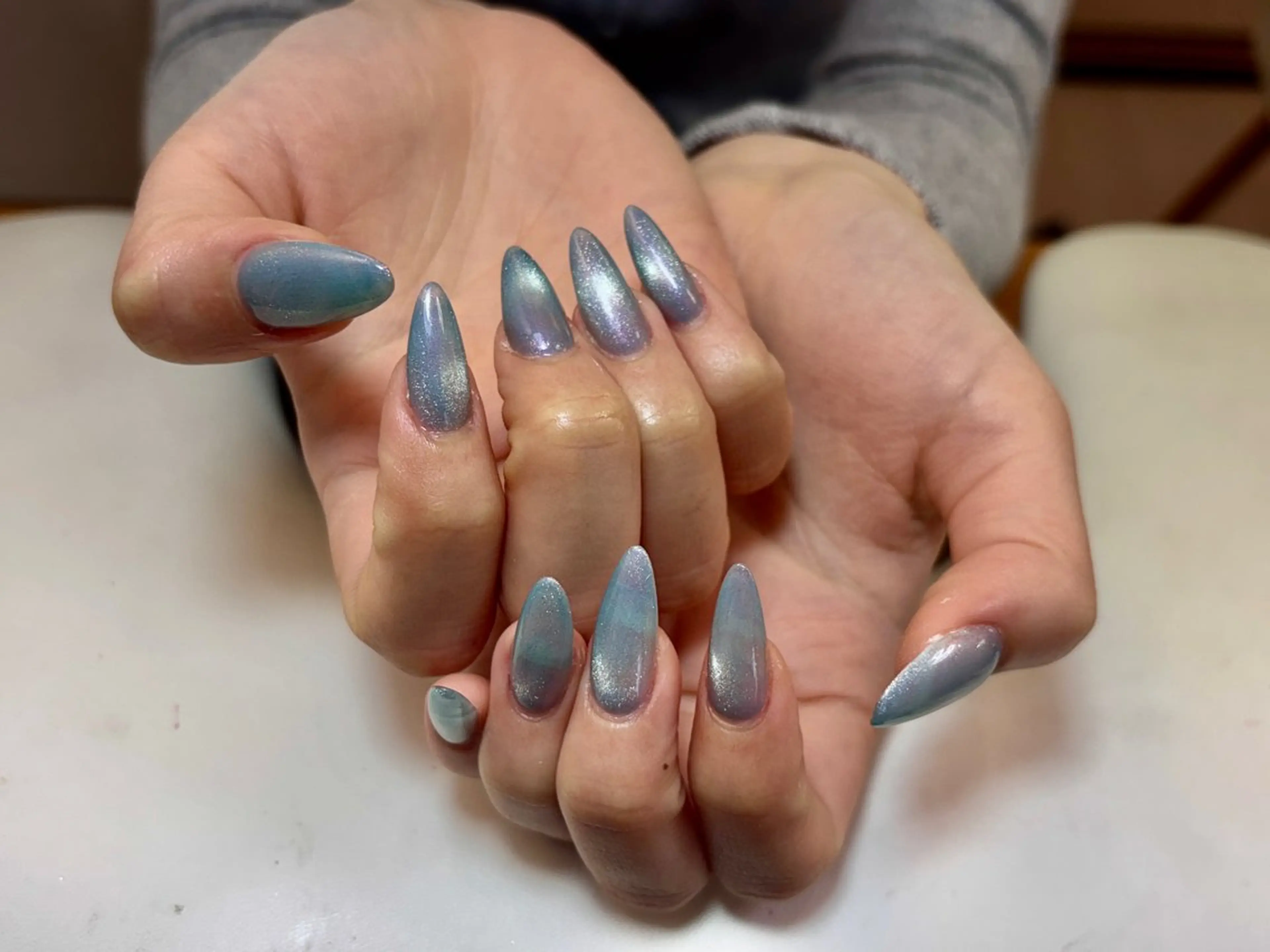 ネイル アートネイル チークネイル 長さ出し フレンチネイル ジェルネイル ハンドネイル ハンドケア Yumi Nail Seiのネイルデザイン