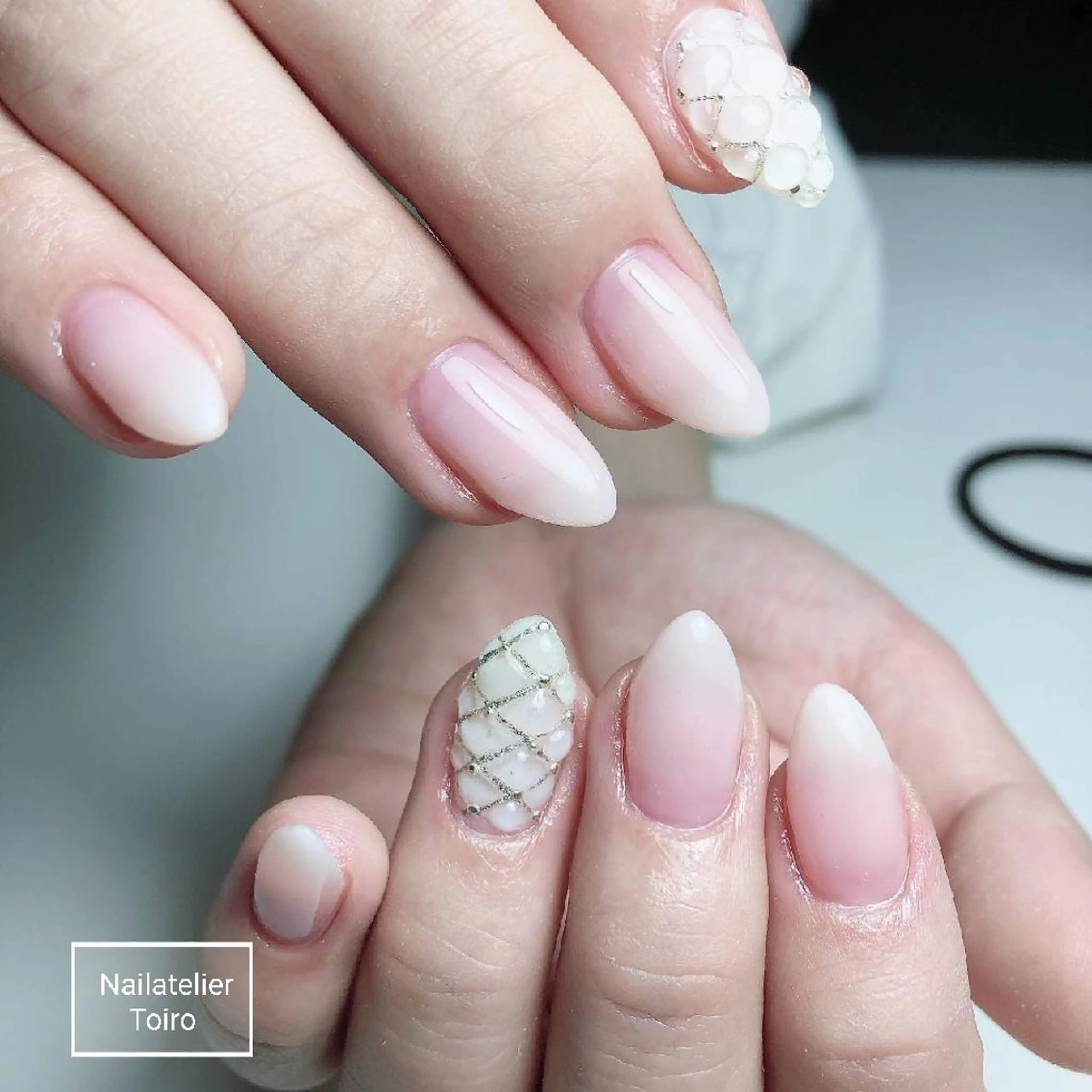 ロング ネイル オフィスネイル ☺︎山部 志麻☺︎のネイルデザイン