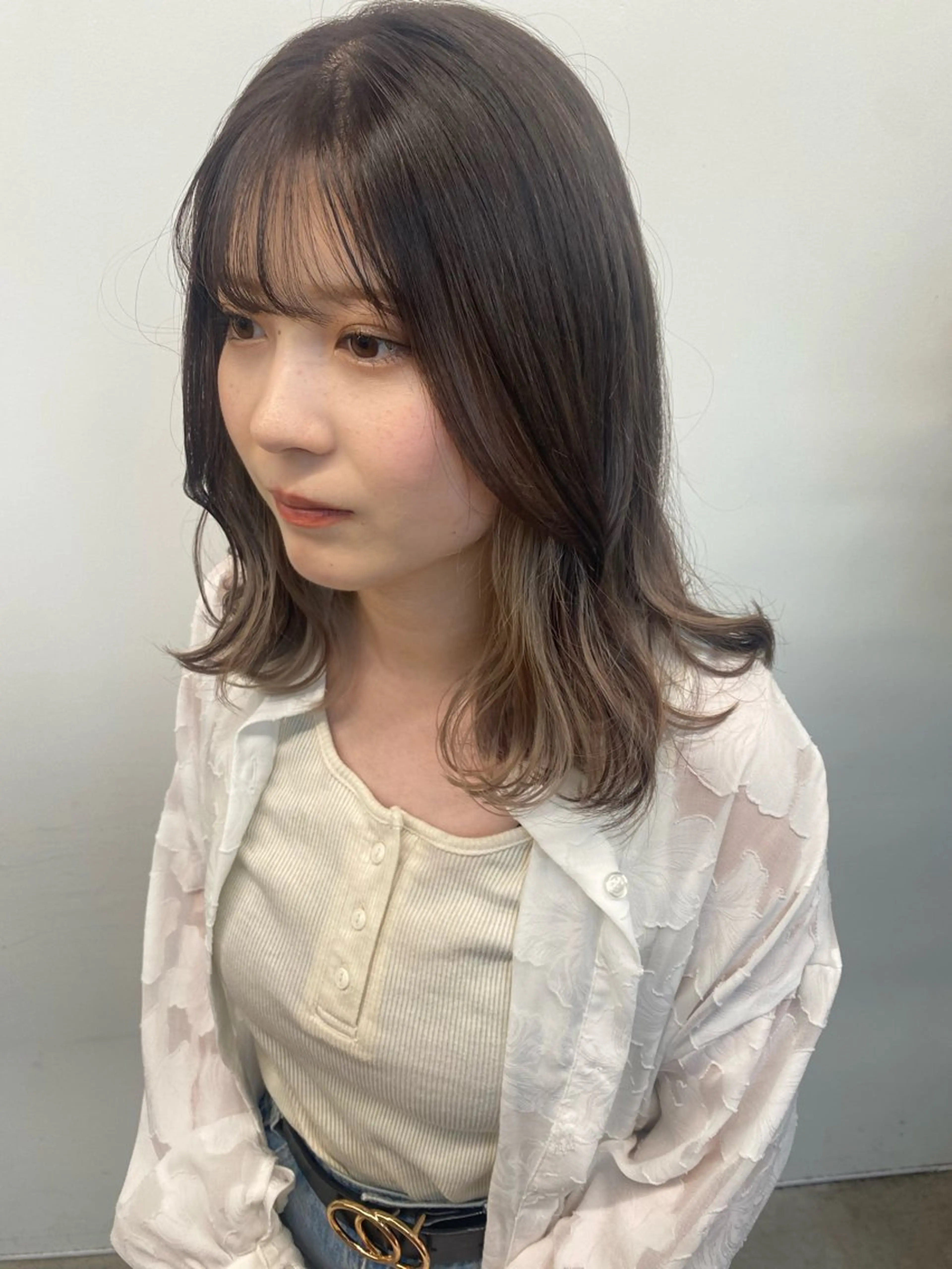 ミディアム カラー 🌼ハイライト透明感 🌼maiのヘアスタイル