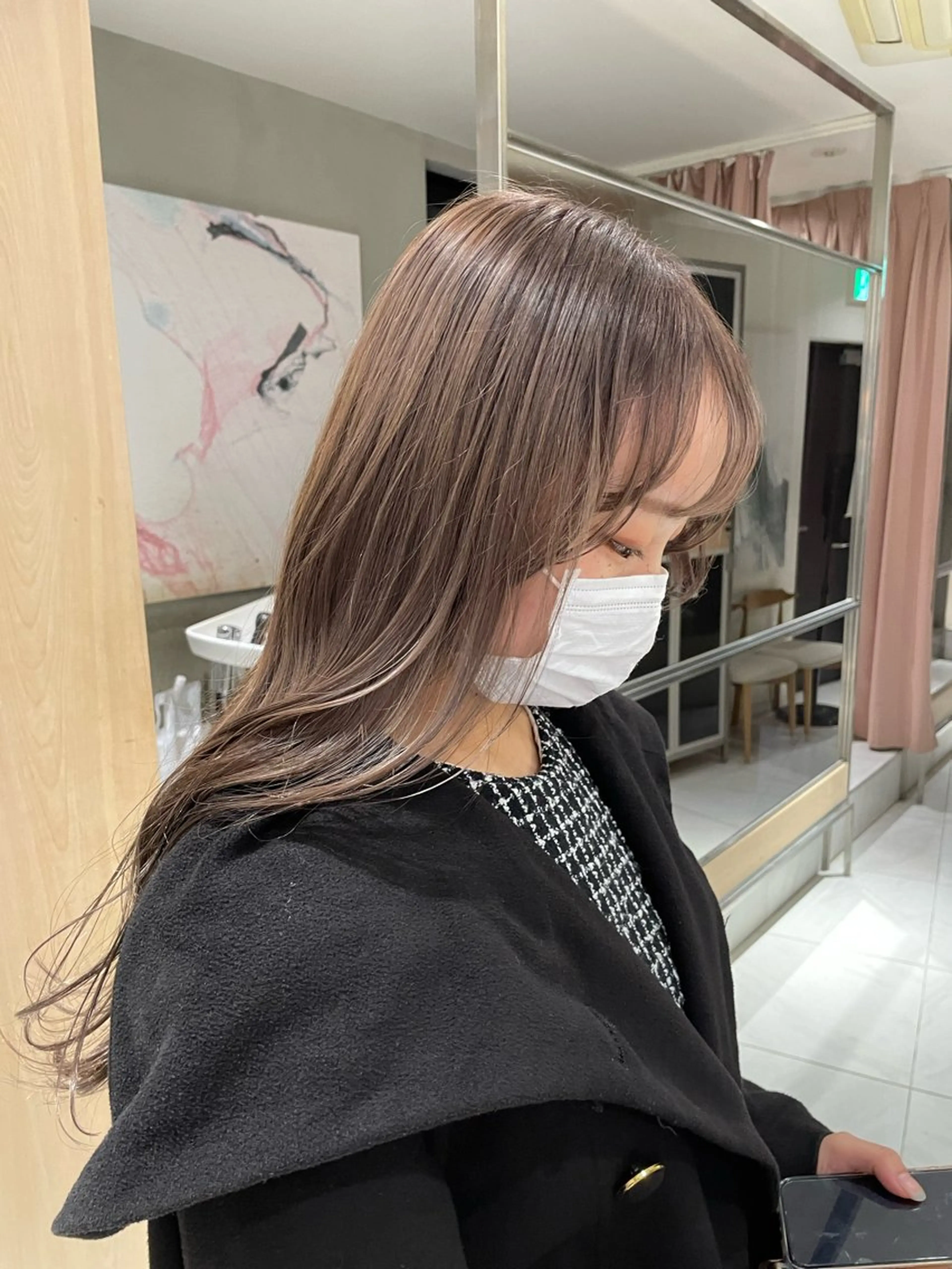 ロング カラー ヘアアレンジ ヘアカラー トリートメント ヘッドスパ ヘアセット 艶髪/レイヤーカット 🐣misakiのヘアスタイル