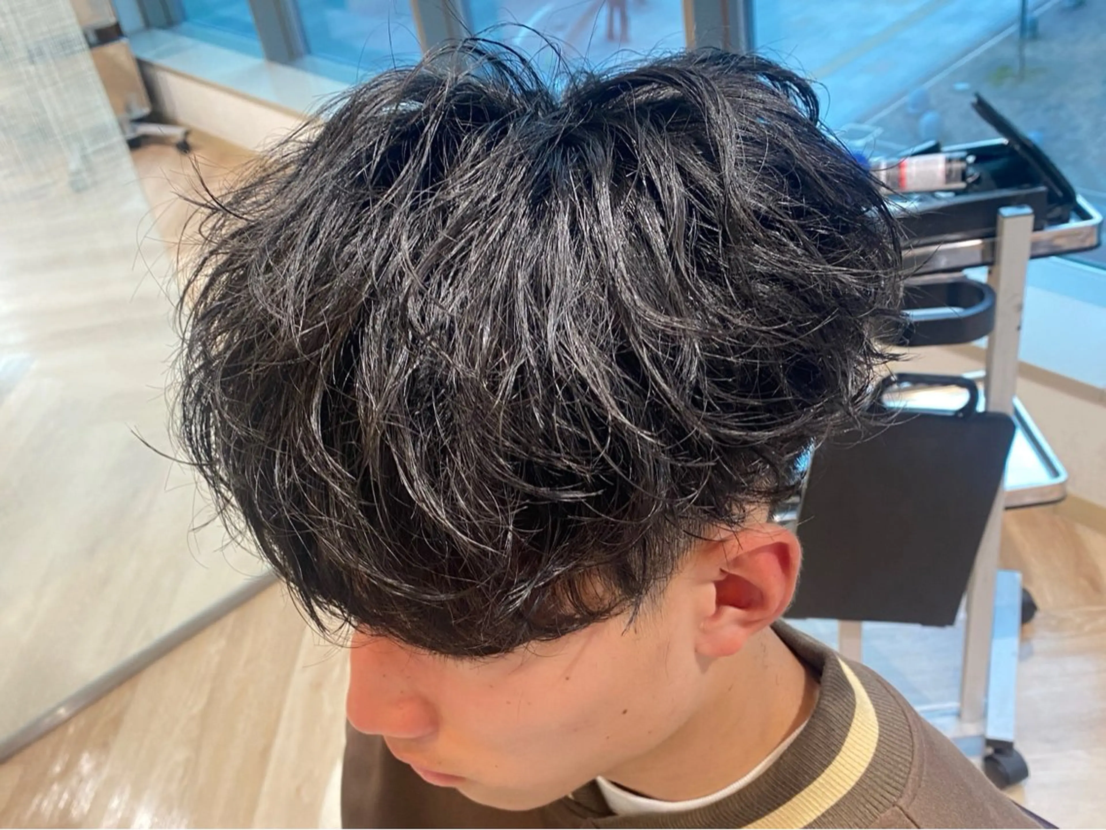 メンズ メンズ特化/フェザー /パーマ/伊勢元のヘアスタイル