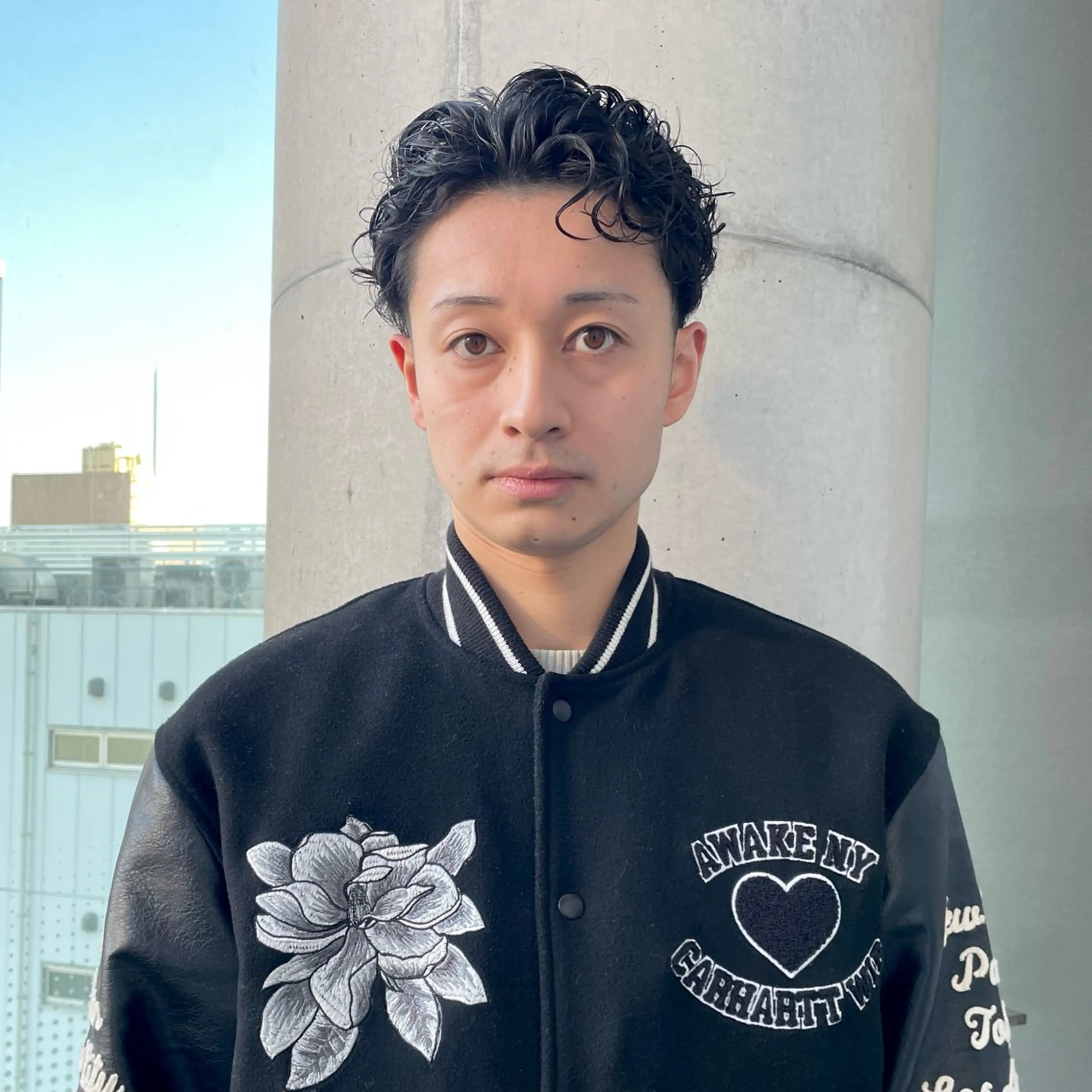 平日限定🔥㊗️ベイスターズ⚾️ メンズカット＋パーマ＋眉カット（シャンプー、スタイリング込み）新規メンズ限定の写真