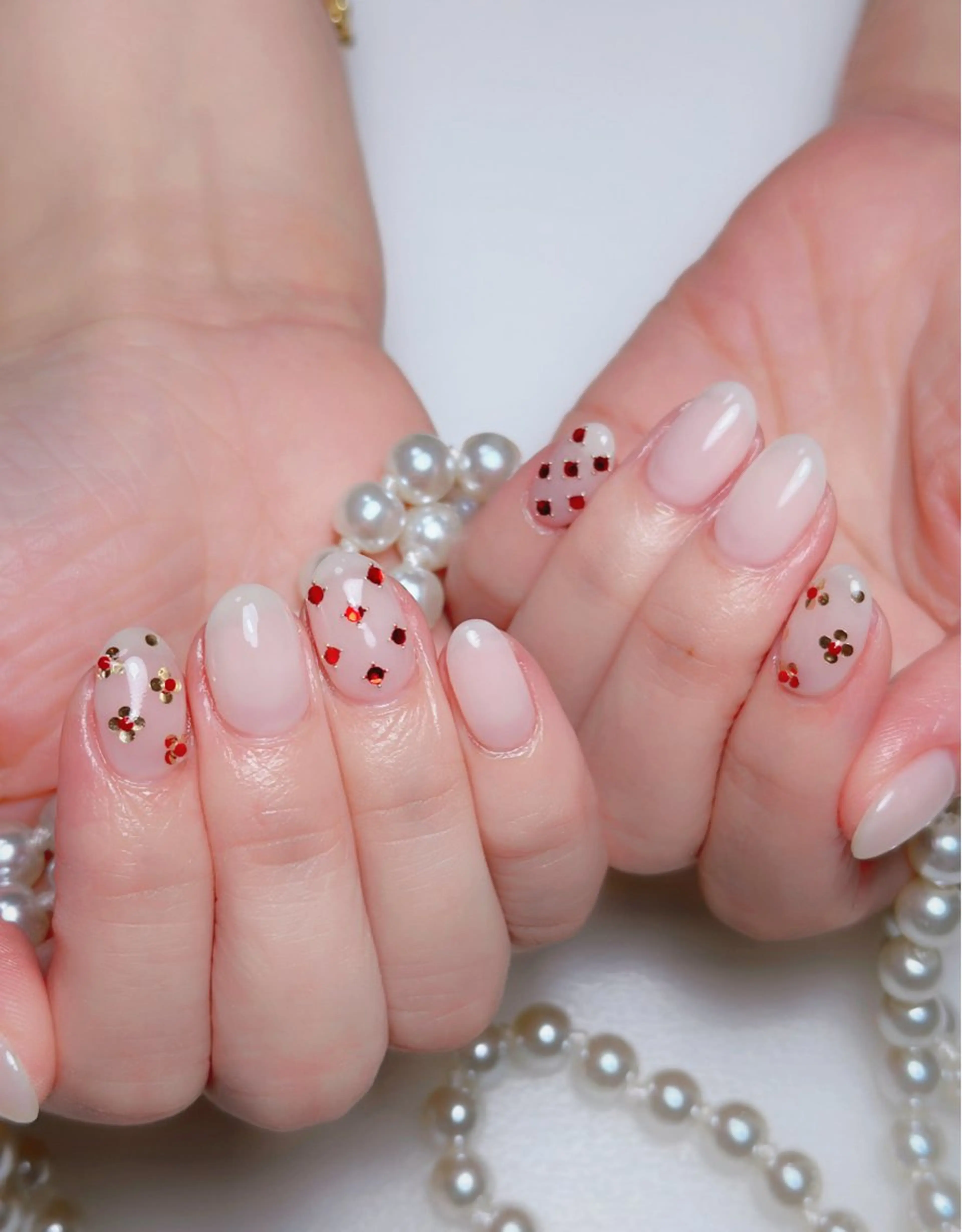 ネイル オーロラネイル 長さ出し フットネイル ラメ(グリッター) ラメグラデーション ハンドネイル 👍thumbs up nail👍のネイルデザイン