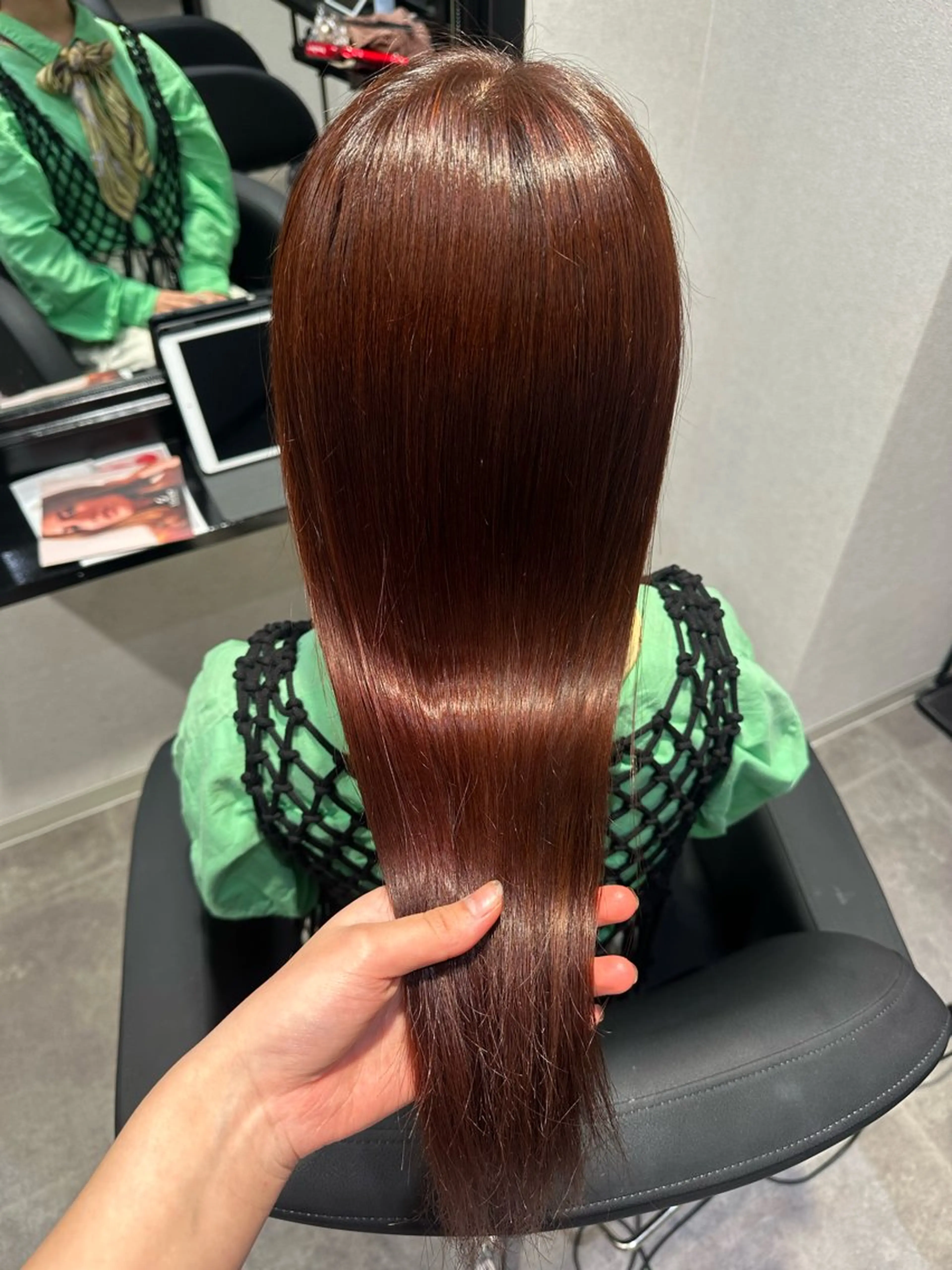 ロング カラー ヘアカラー トリートメント ヘアセット 梅田/カラーモデル Ubuのヘアスタイル