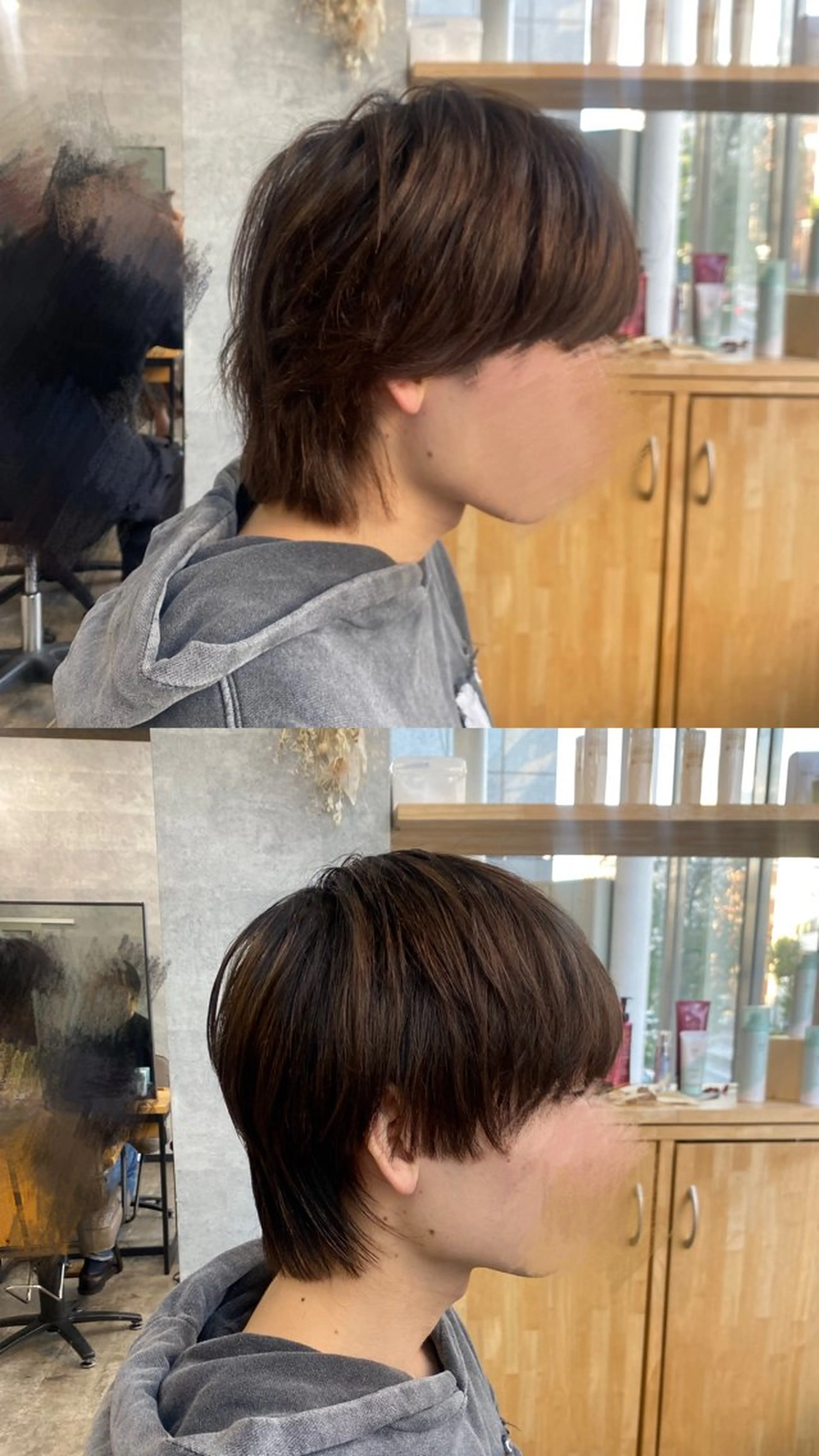 ミディアム ウルフカット 🫧レディースカット 🫧今だけ無料　岩立のヘアスタイル