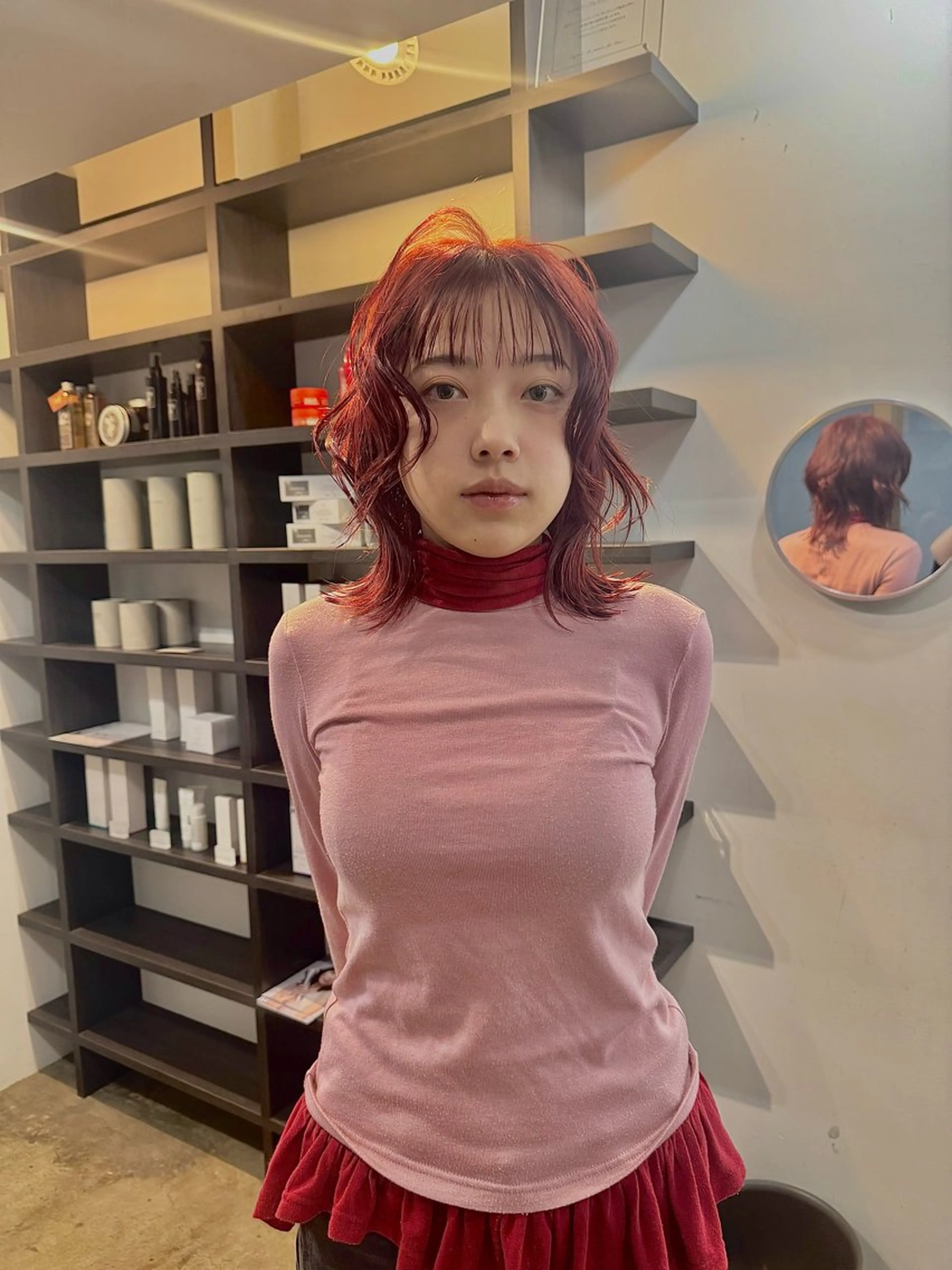 ミディアム カラー ヘアアレンジ ブリーチ 🪽似合わせカラー RENA.🪽🩶のヘアスタイル