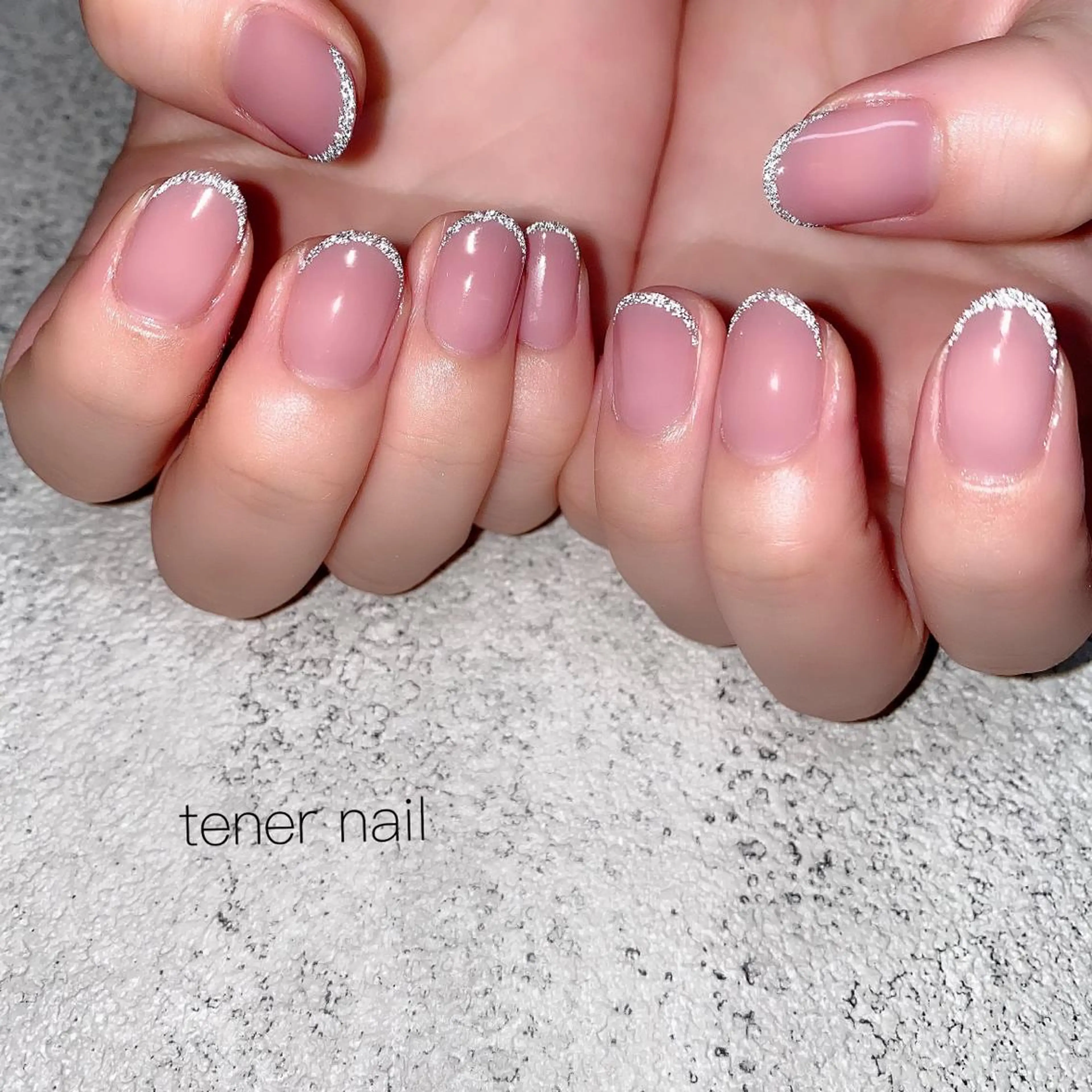 ネイル フラッシュネイル フレンチネイル テネルネイル tener nailのネイルデザイン