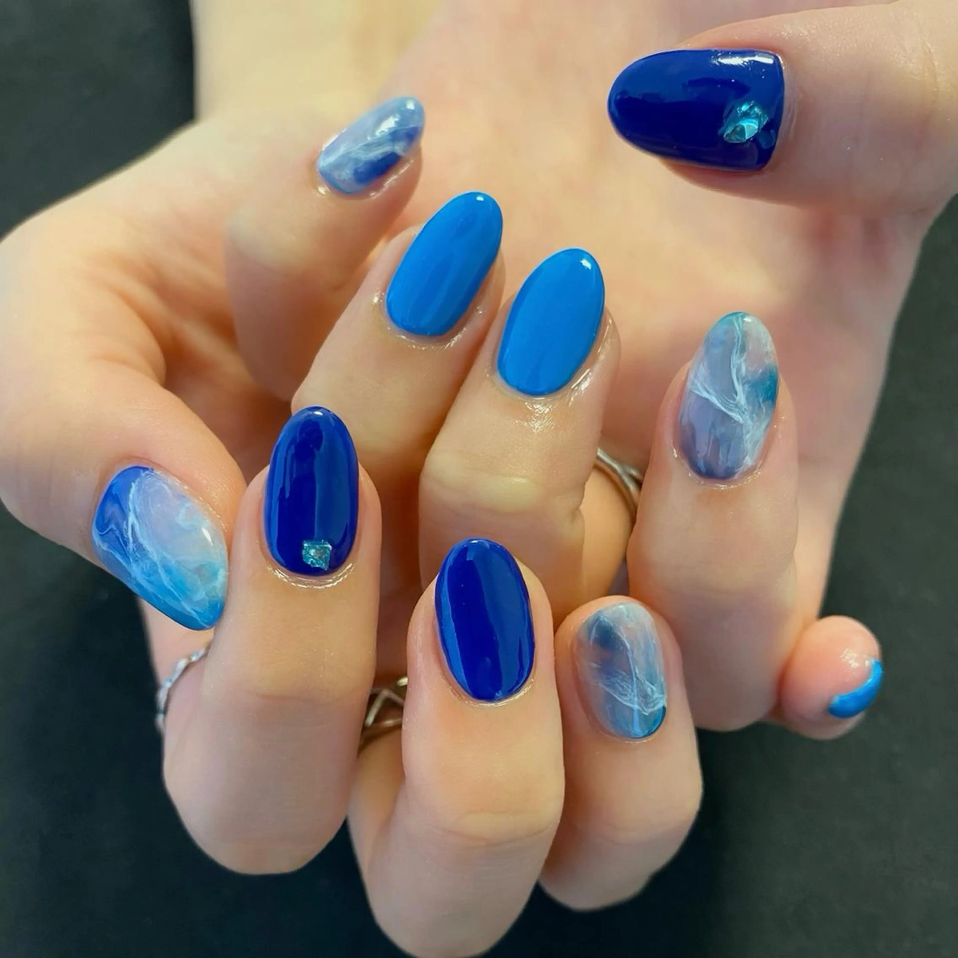 ネイル 大理石ネイル(マーブル) nail*157 .のネイルデザイン