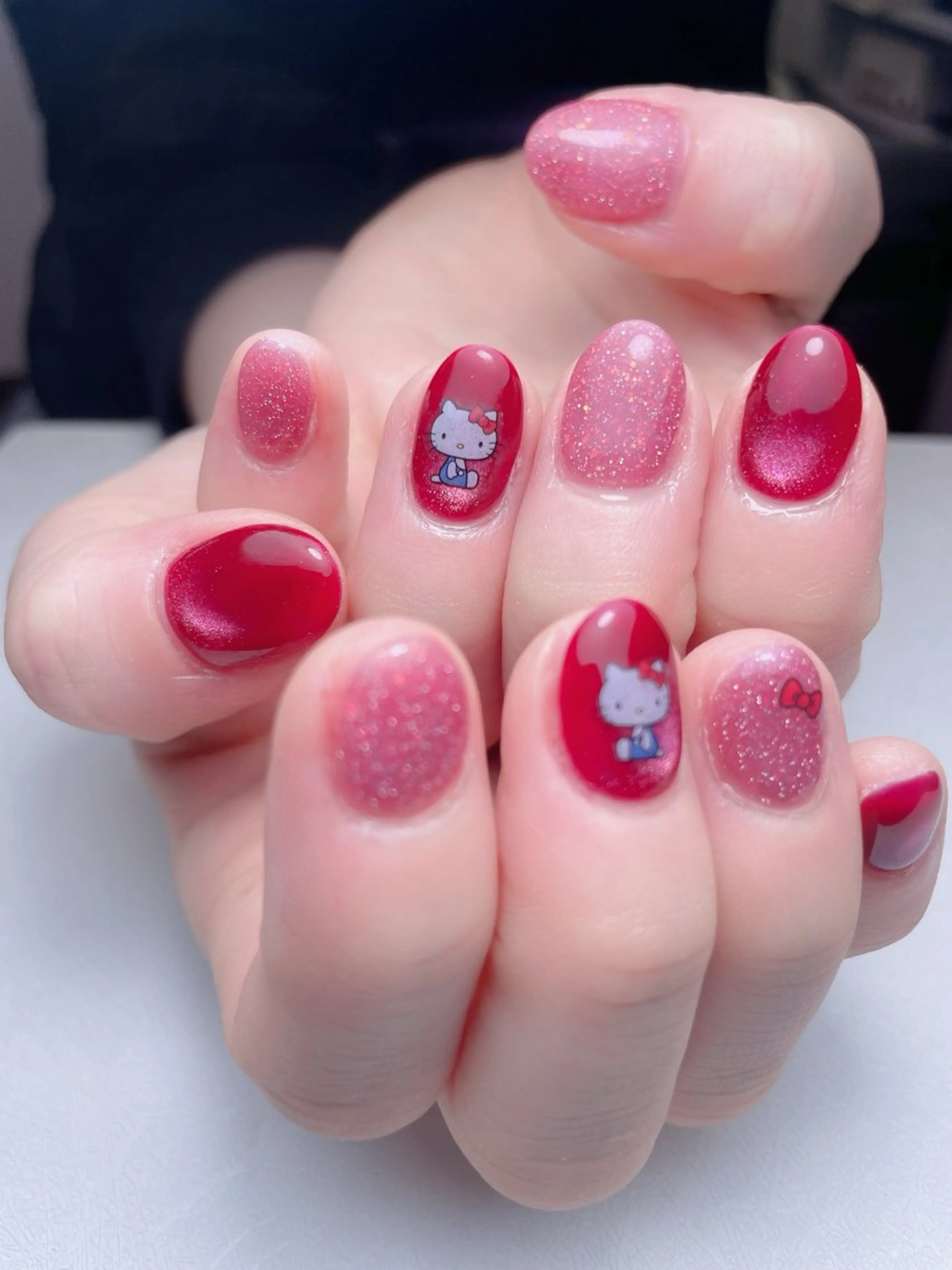ネイル アートネイル オーロラネイル 長さ出し フットネイル フレンチネイル 中野駅から2分 MEO NAILのネイルデザイン