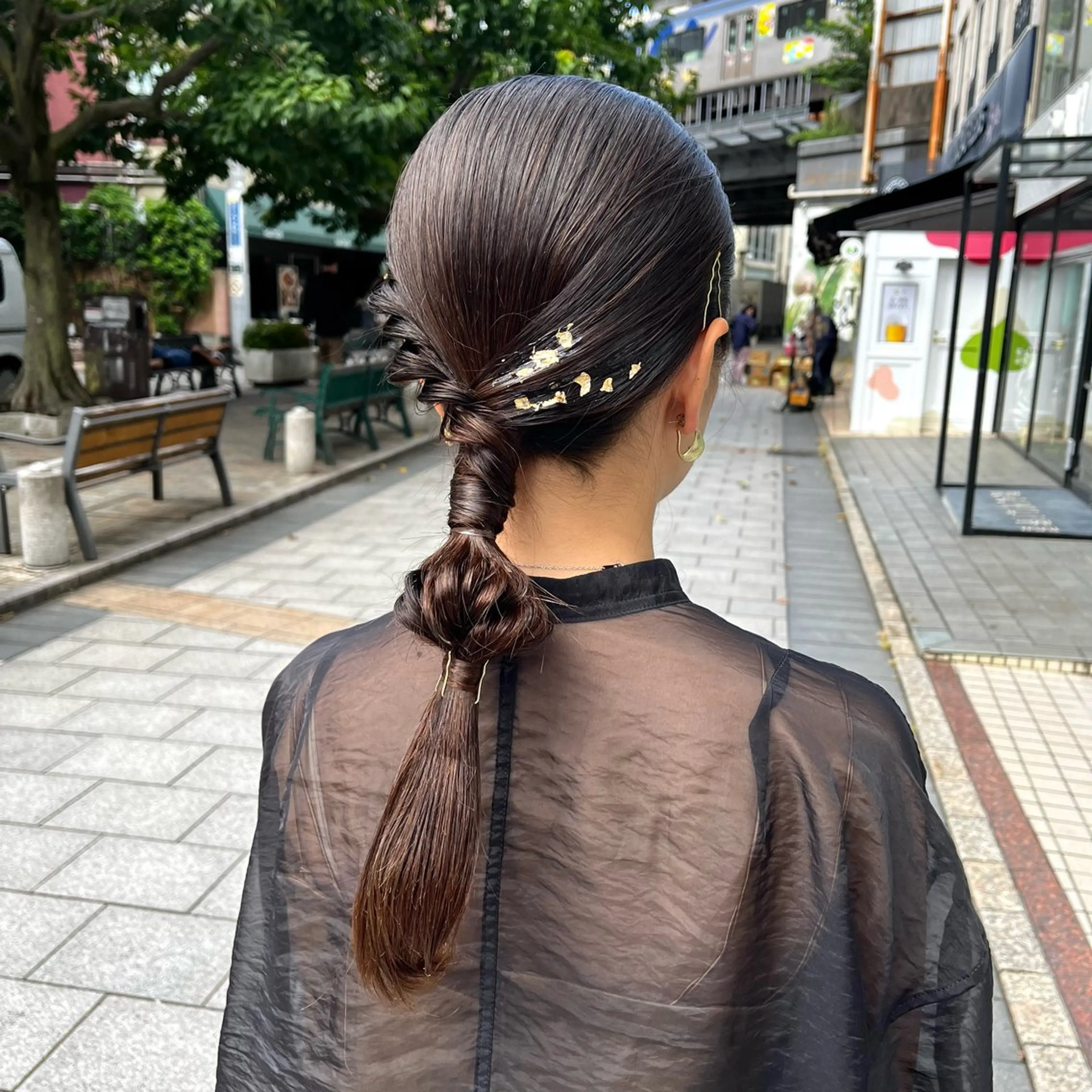 ヘアアレンジ ショートヘア 大類ミサキのヘアスタイル