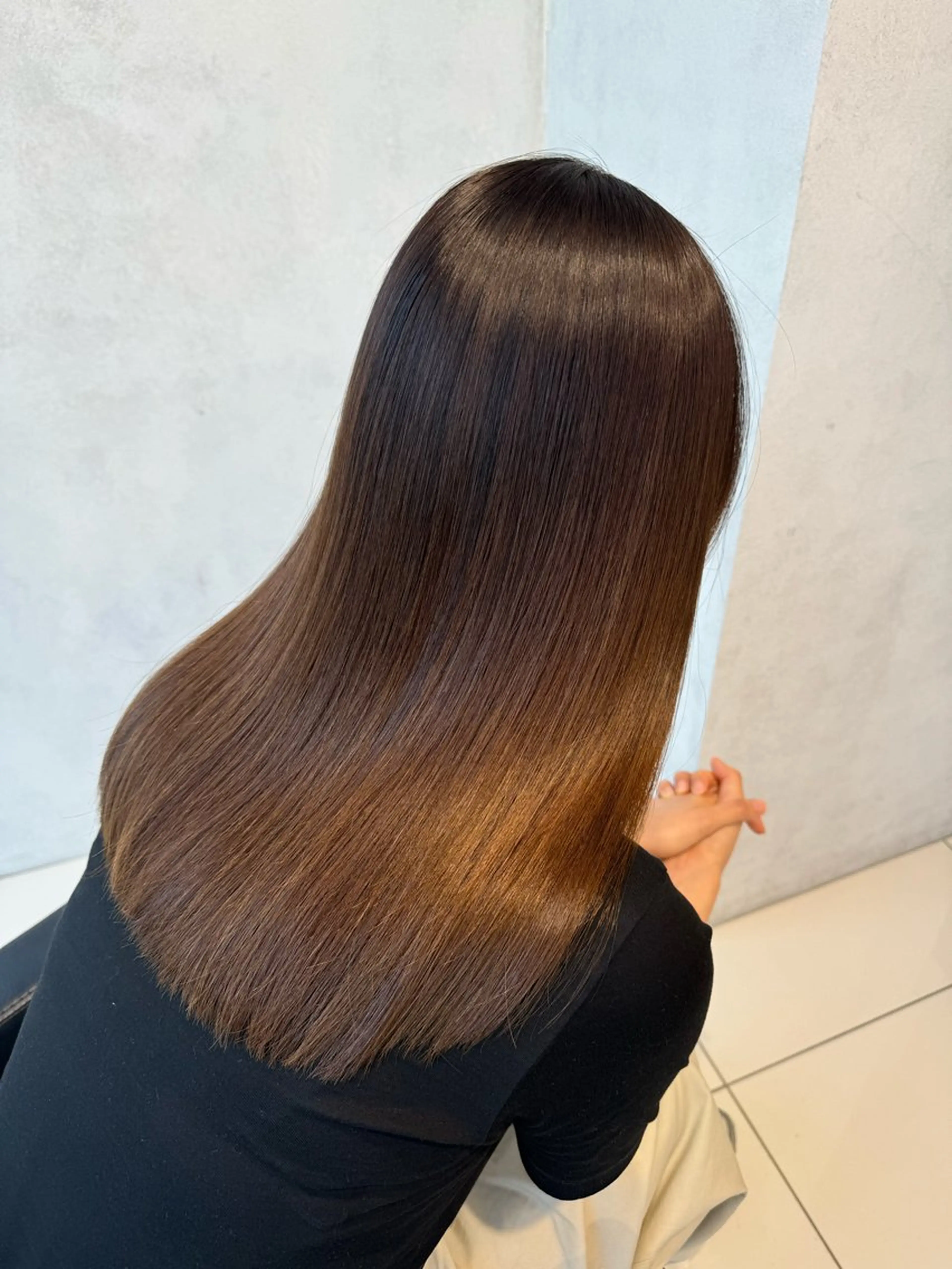 セミロング 縮毛矯正 トリートメント AOl所属・🫧艶髪🪽 Karinのヘアスタイル