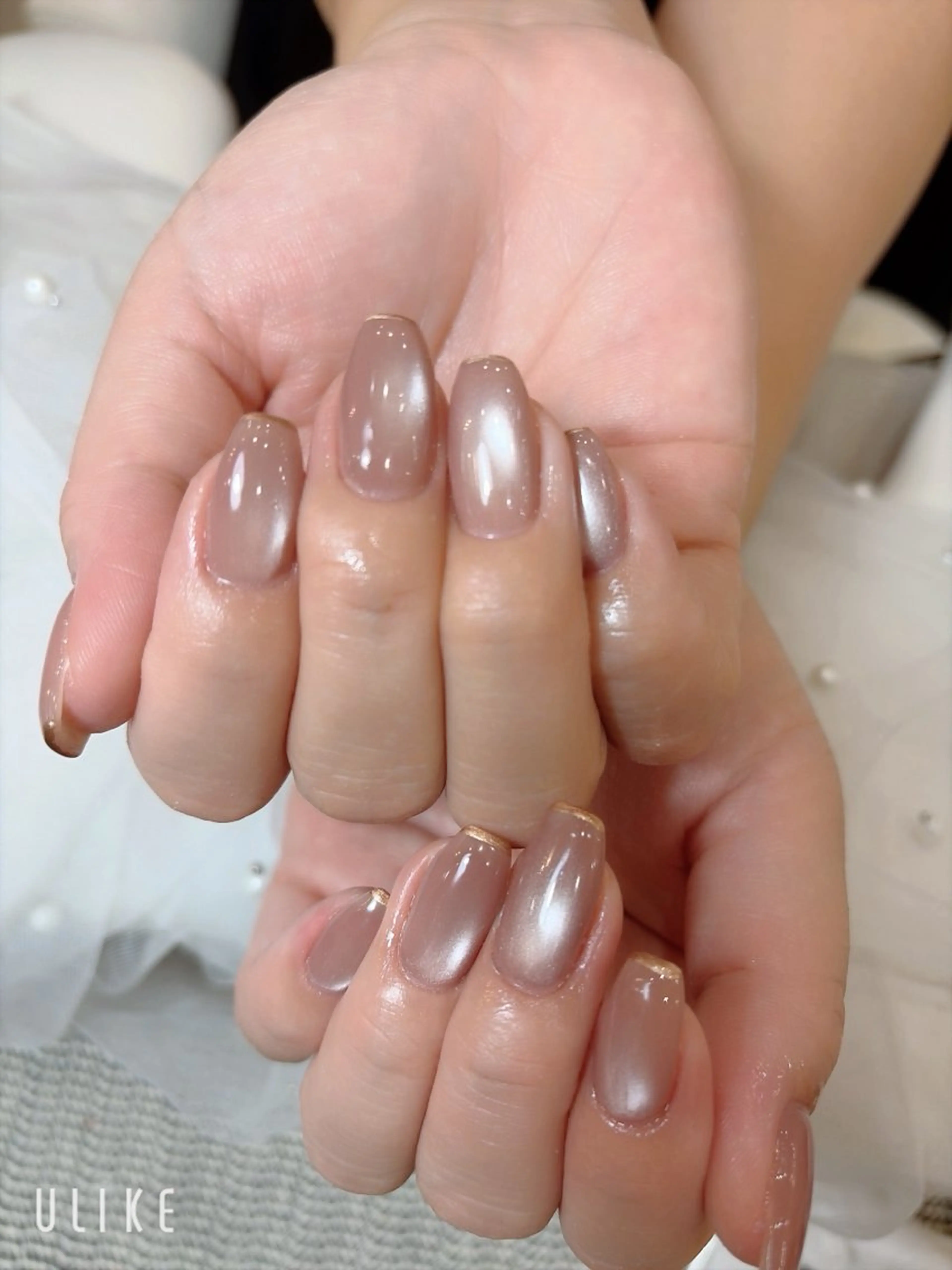 ネイル フレンチネイル 韓国ネイル マグネットネイル ニュアンスネイル オフィスネイル チョウ Rachaelのネイルデザイン