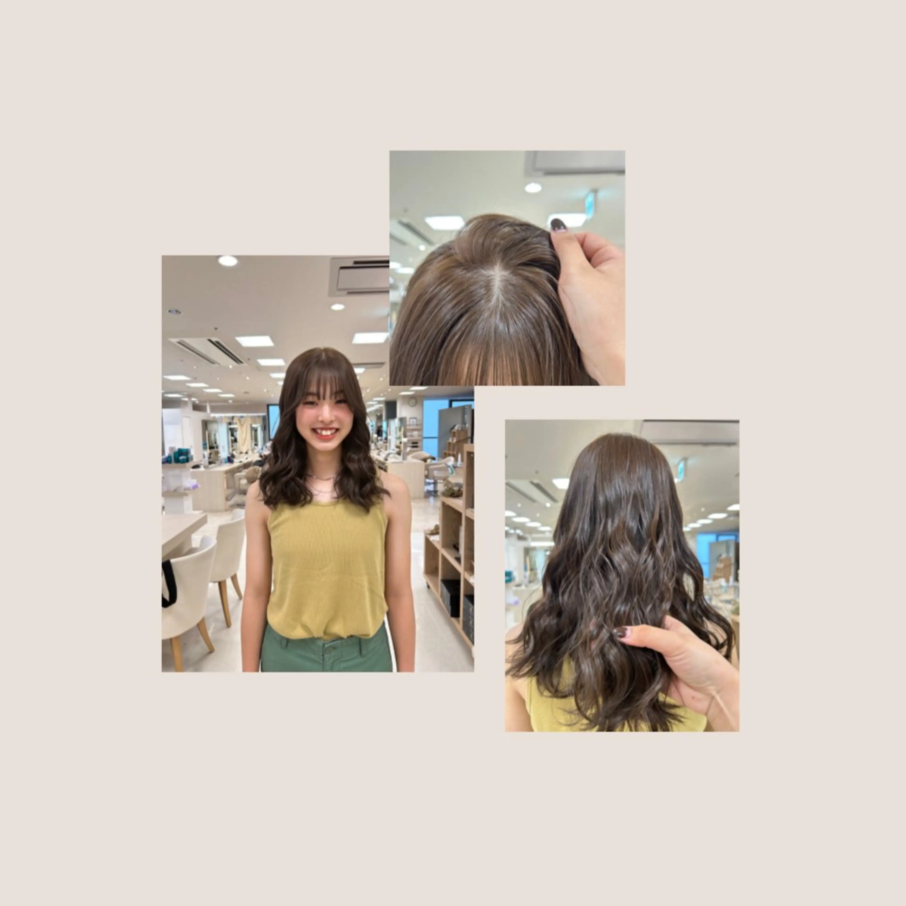 ロング カラー ベージュカラー ヘアアレンジ/ベー ジュchiakiのヘアスタイル