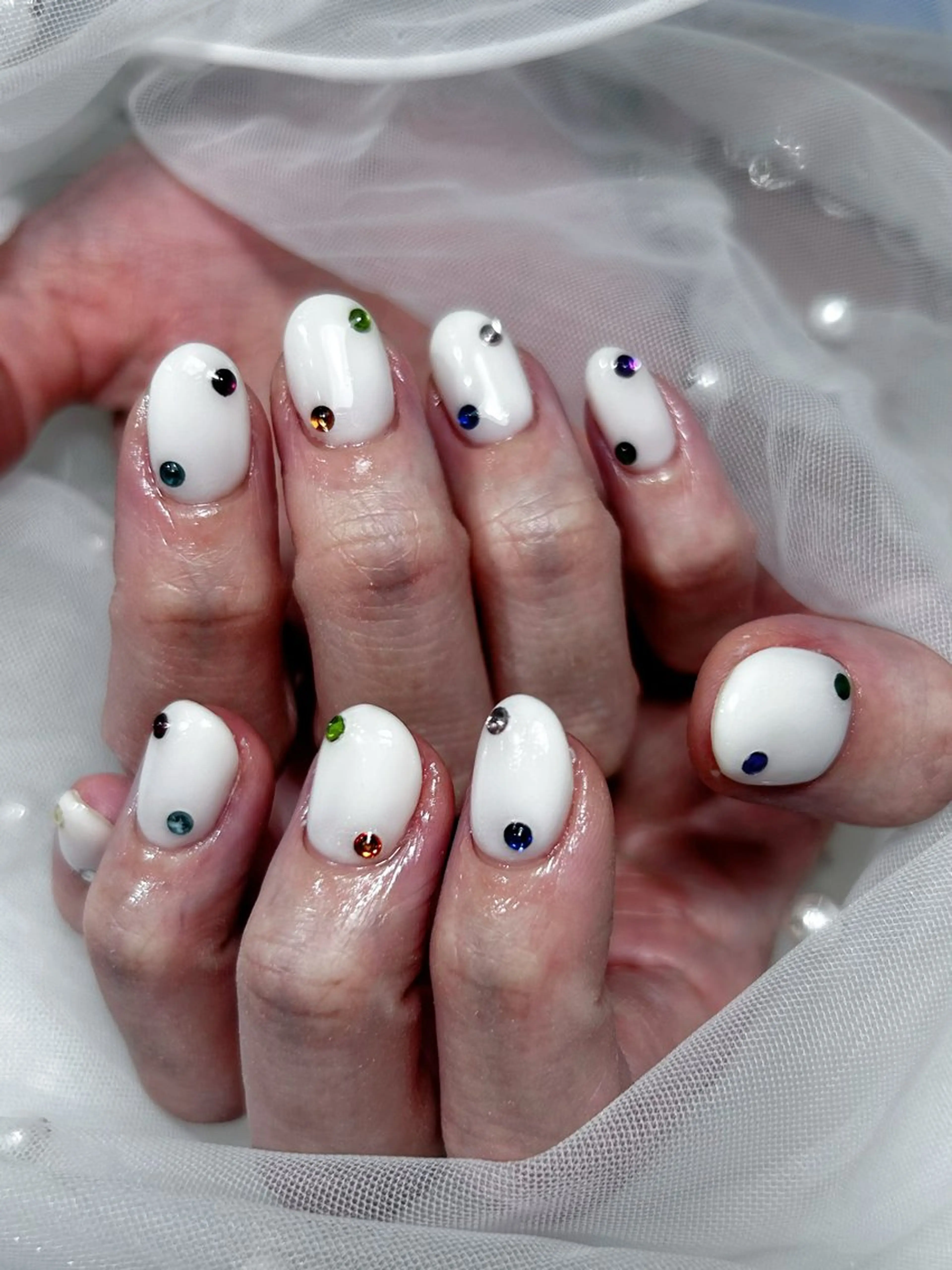 ネイル アートネイル チークネイル 桜ネイル フラッシュネイル ジェルネイル ハンドネイル ハンドケア 🌈 Laule'aのネイルデザイン