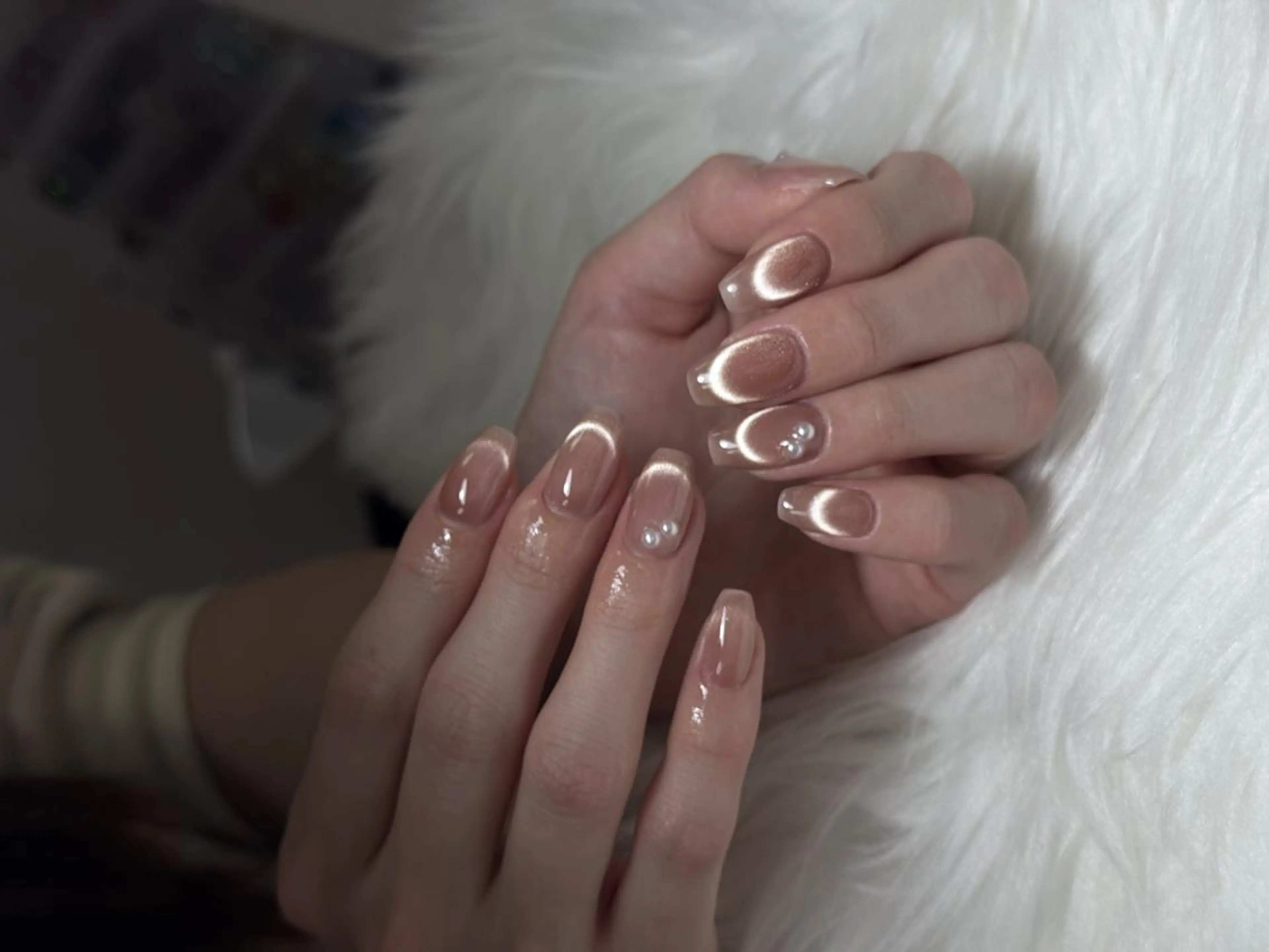 ネイル フットネイル ジェルネイル マグネットネイル 持ち込み ニュアンスネイル ミリ ネイルサロンのネイルデザイン