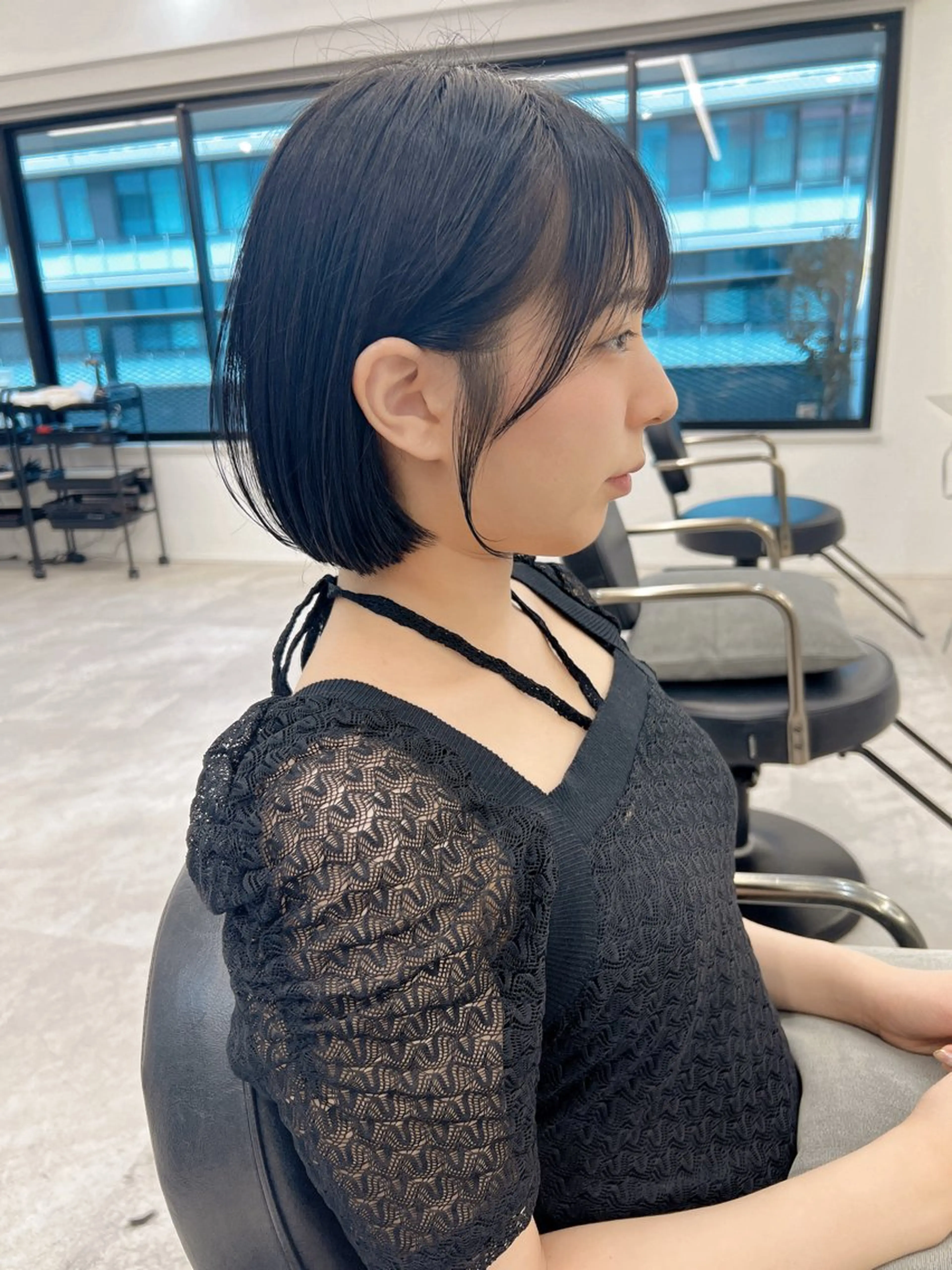 ショート 切りっぱなしボブ 前下がりボブ ショートボブ ボブ タンバルモリ ショート/ ボブ/今井皓のヘアスタイル