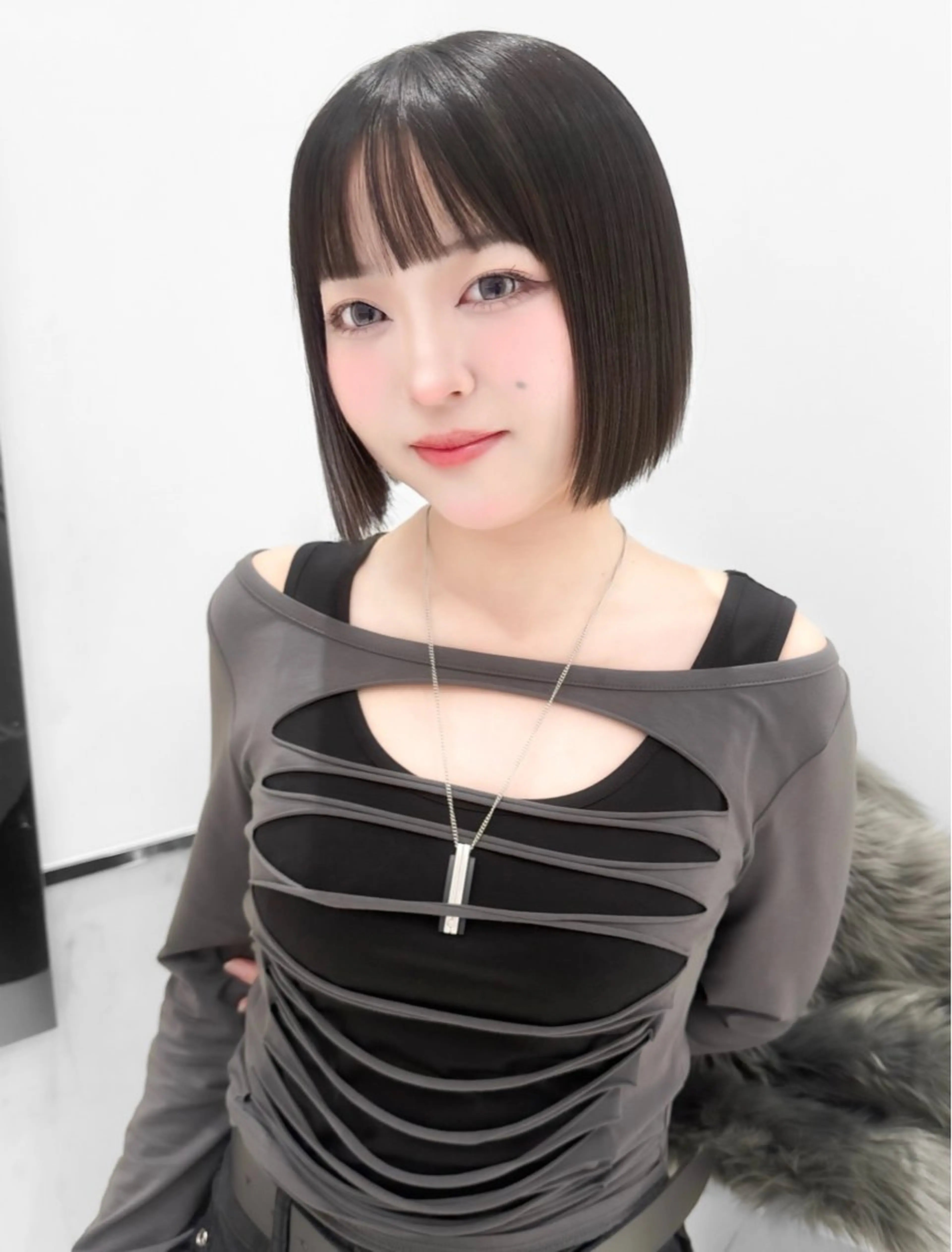 ショート カラー ヘアアレンジ カット ヘアカラー 縮毛矯正 トリートメント ヘッドスパ ヘアセット 縮毛矯正🤍 盛れるボブ/ひかりのヘアスタイル