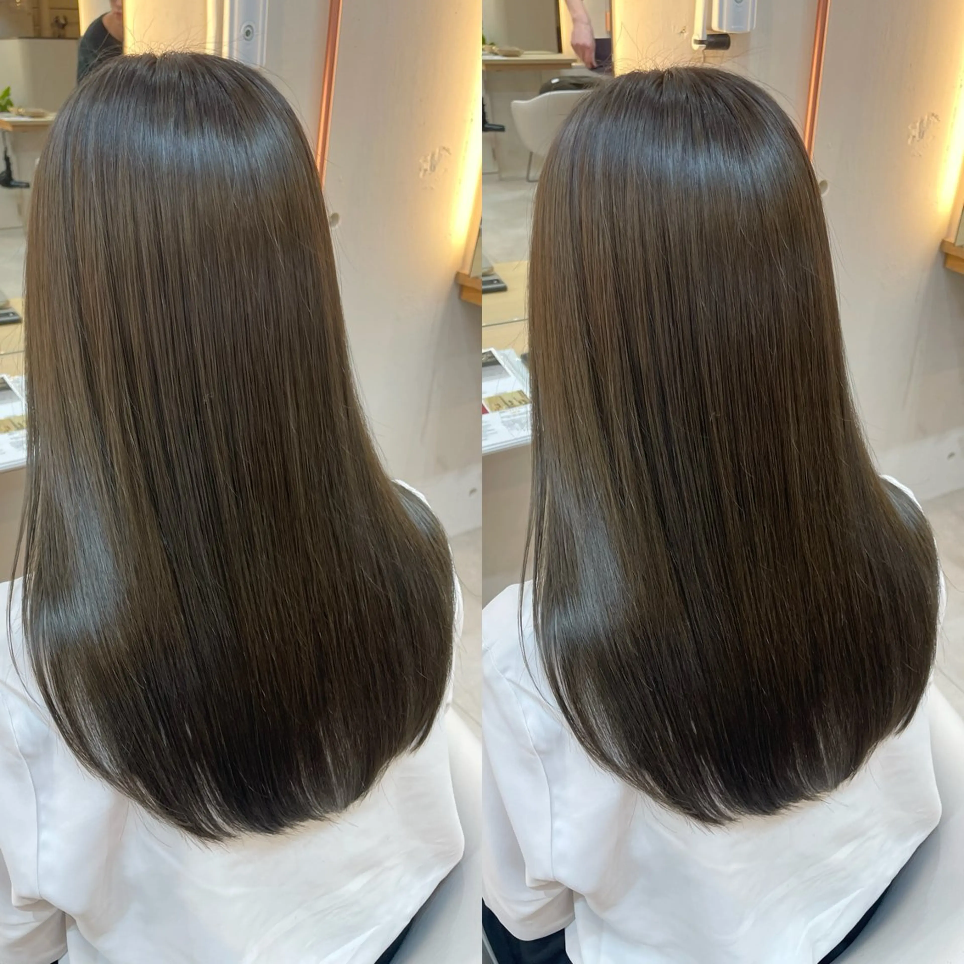 ロング カラー ベージュカラー オリーブベージュ カット ヘアカラー トリートメント ヘアセット ブリーチ無しダブル カラー🦕まどかのヘアスタイル