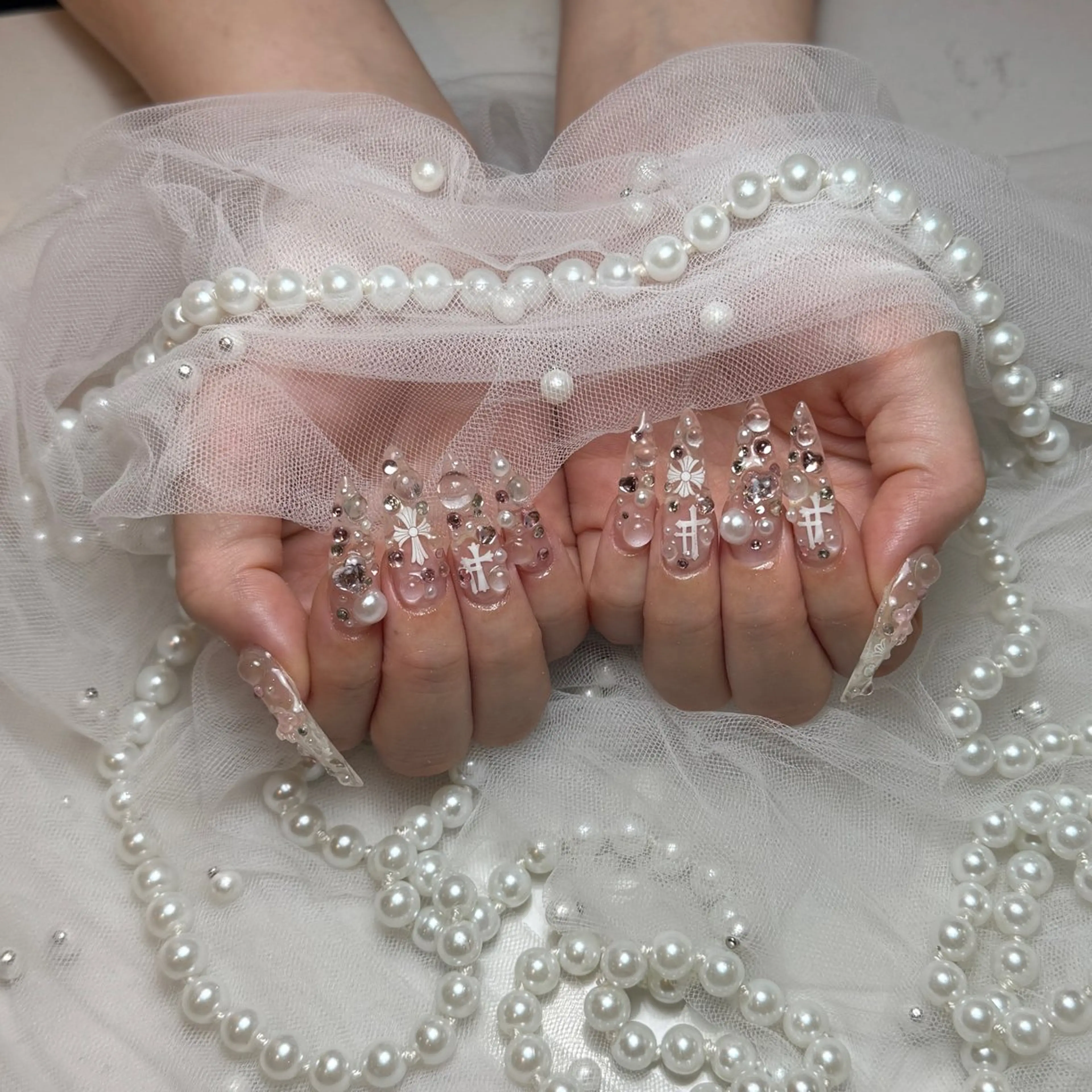 ネイル クリアネイル ハンドネイル D.d ririaのネイルデザイン