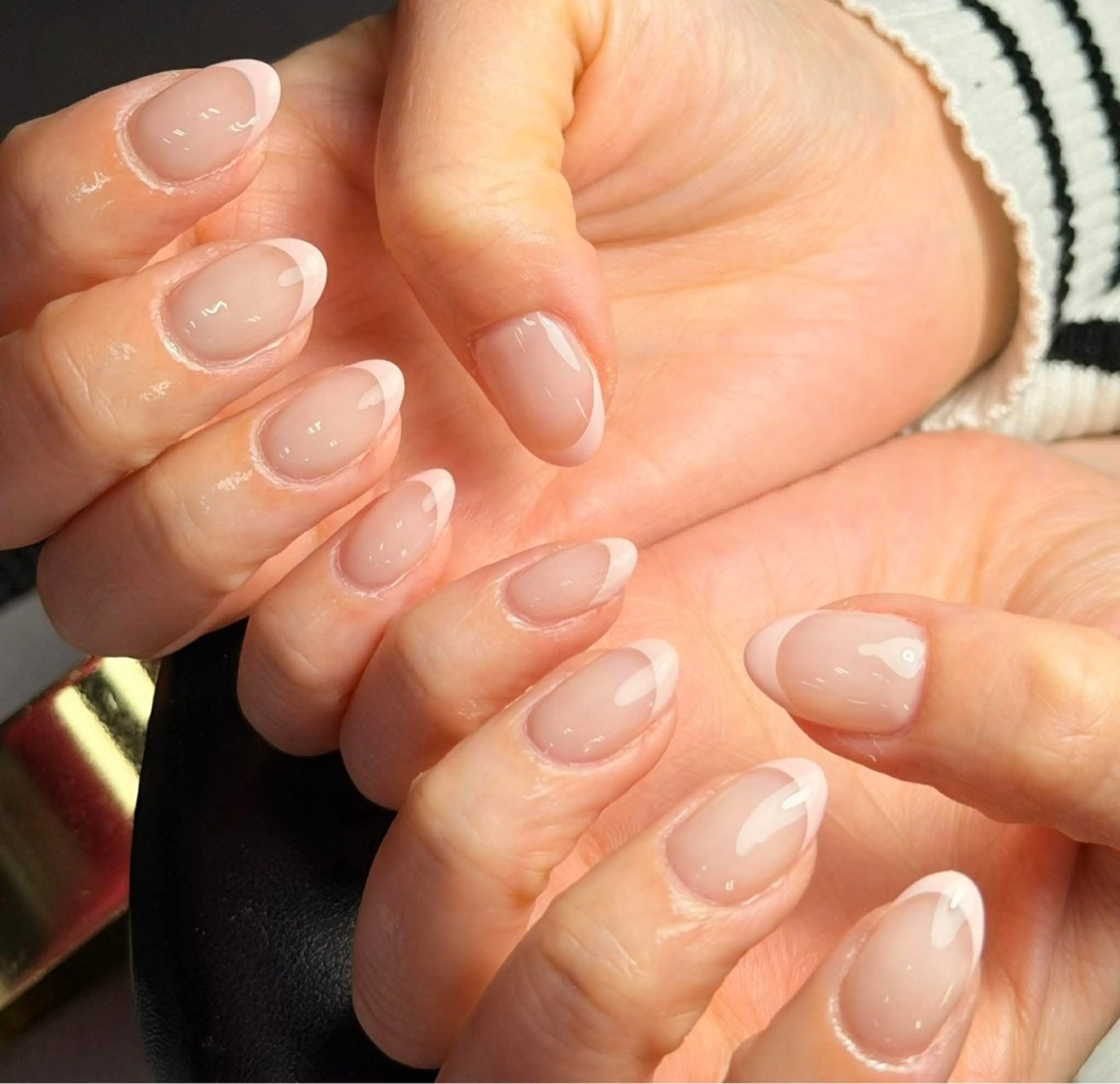 ネイル 韓国ネイル 持ち込み ニュアンスネイル ネイルチップ 冬ネイル RINN ANA.CHUOのネイルデザイン