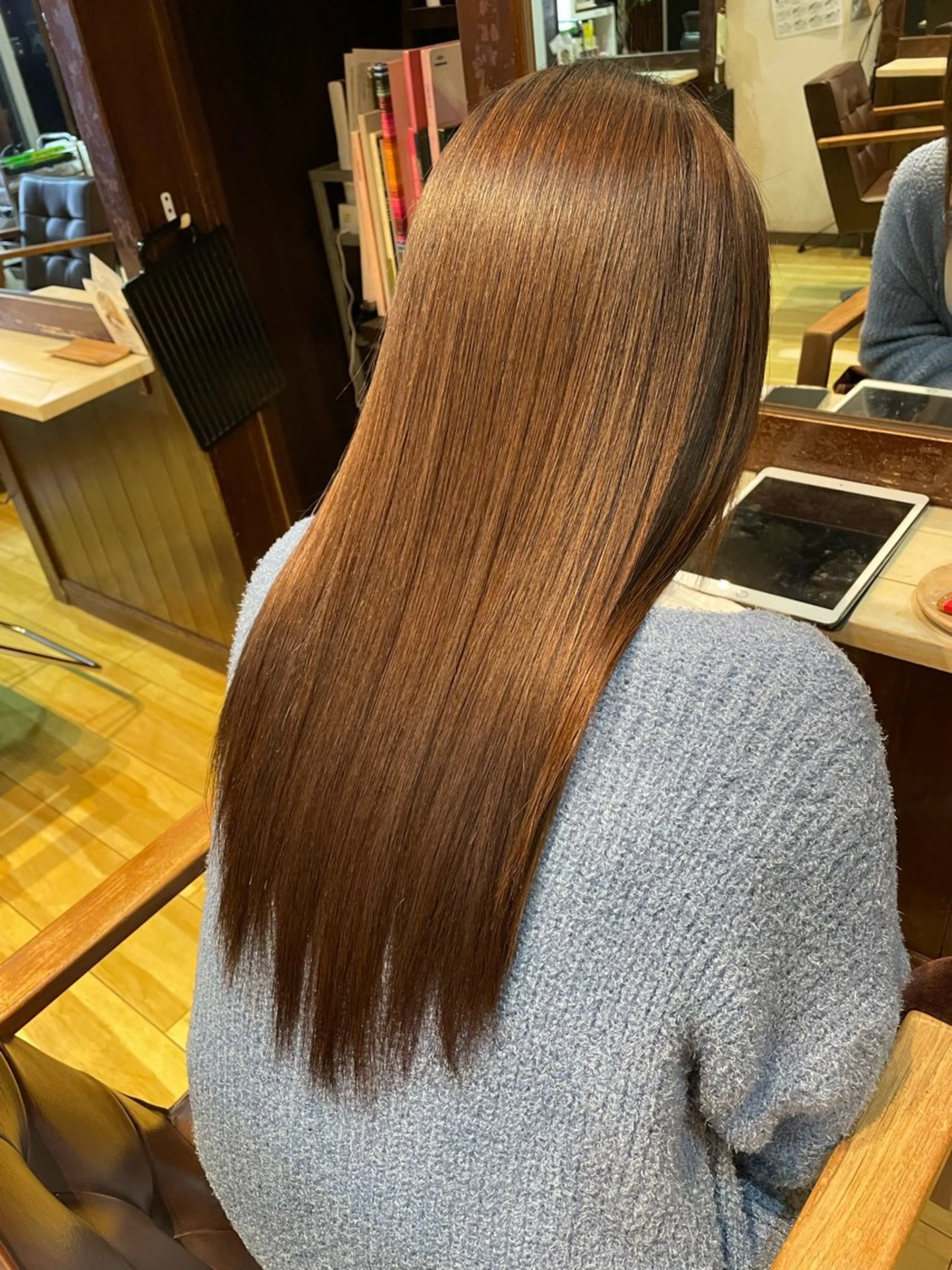 ロング カット 縮毛矯正 duaPAPASS 森本歩のヘアスタイル